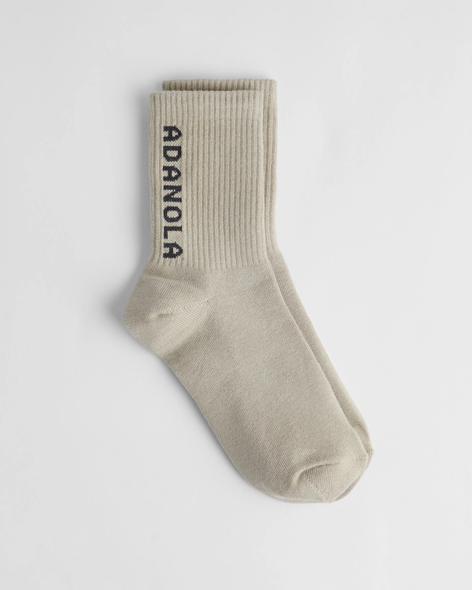 2 Pack Adanola Socks - White/Charcoal, Taupe/Charcoal - Image 4