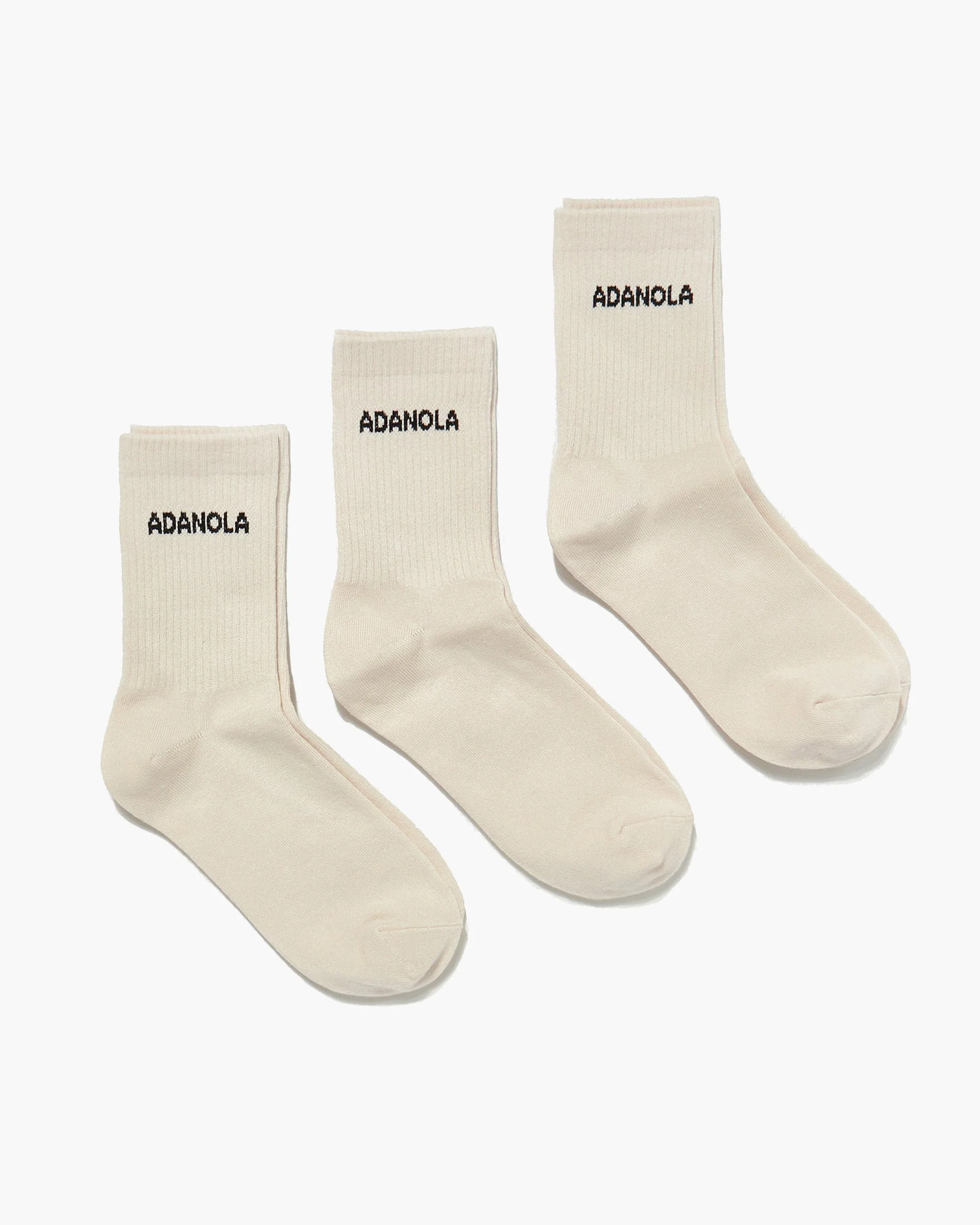 3 Pack Socks - Cream - Image 2