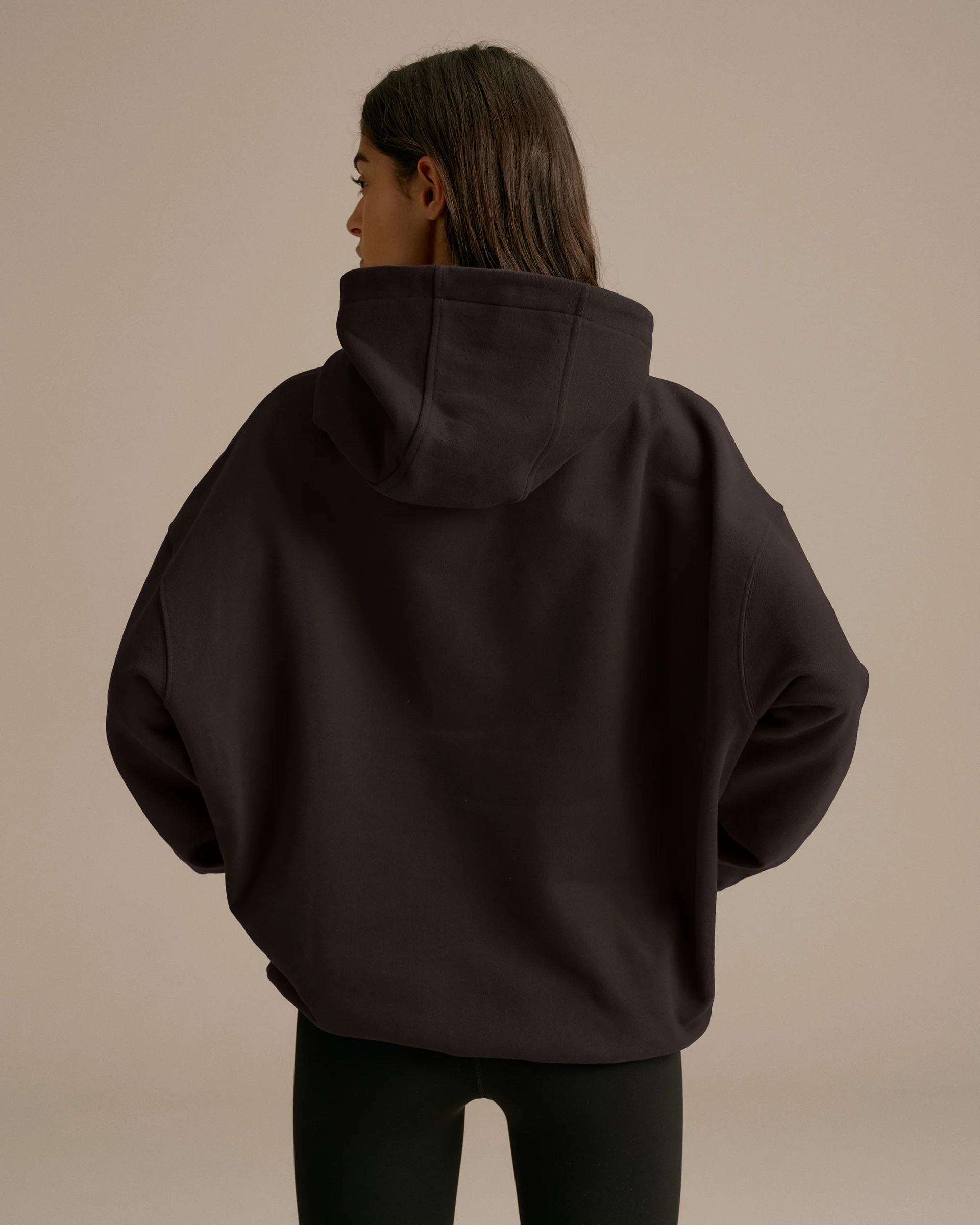 ADA Oversized Hoodie - Coffee Bean - Image 3
