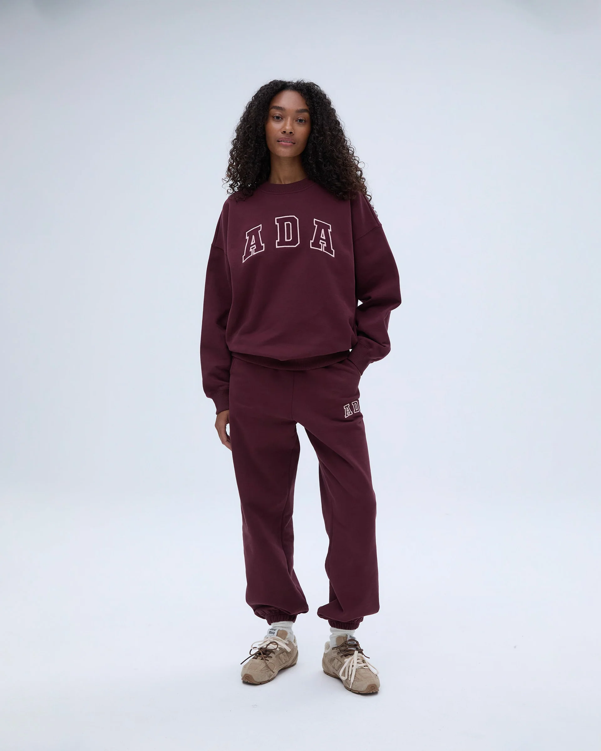 ADA Sweatpants - Burgundy - Image 5