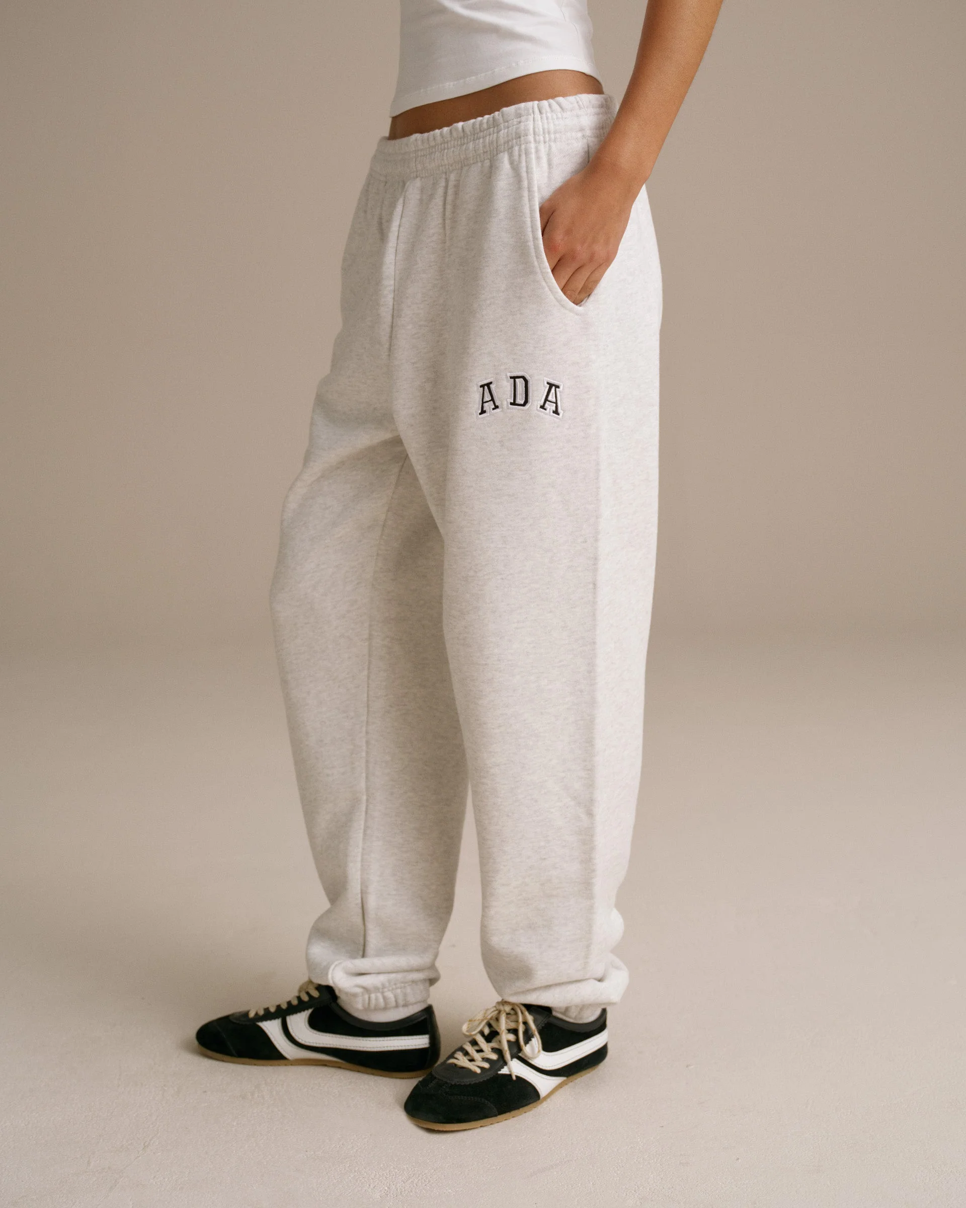 ADA Sweatpants - Light Grey Melange - Image 6