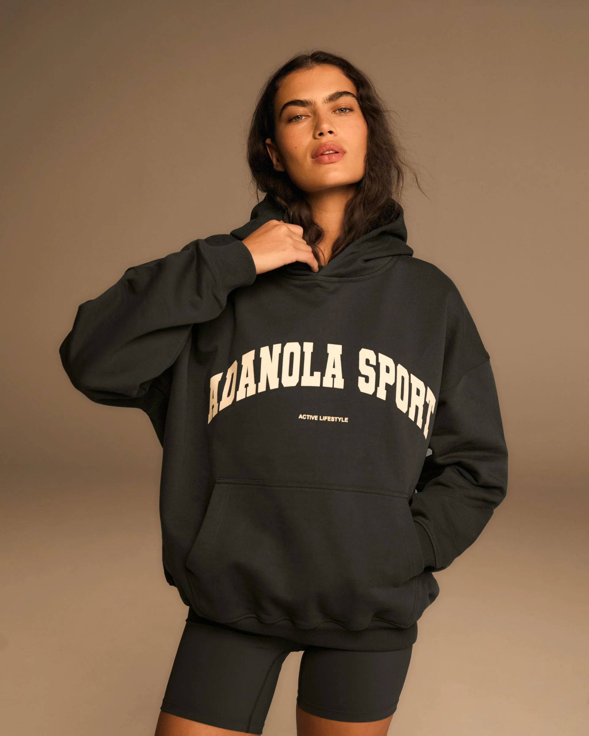 AS Oversized Hoodie - Graphite Grey/Marshmallow White - Image 3