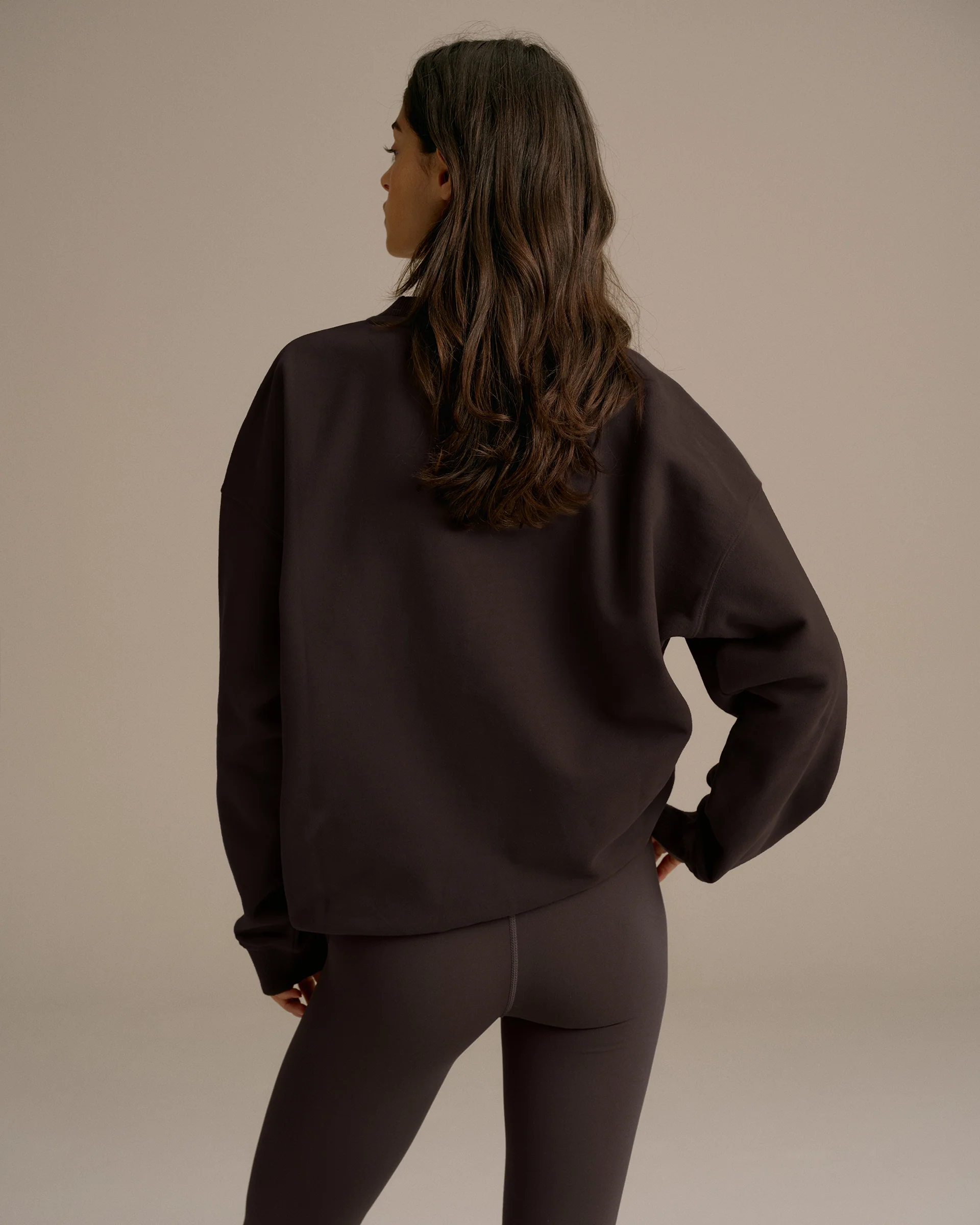 AS Oversized Sweatshirt - Coffee Bean - Image 2