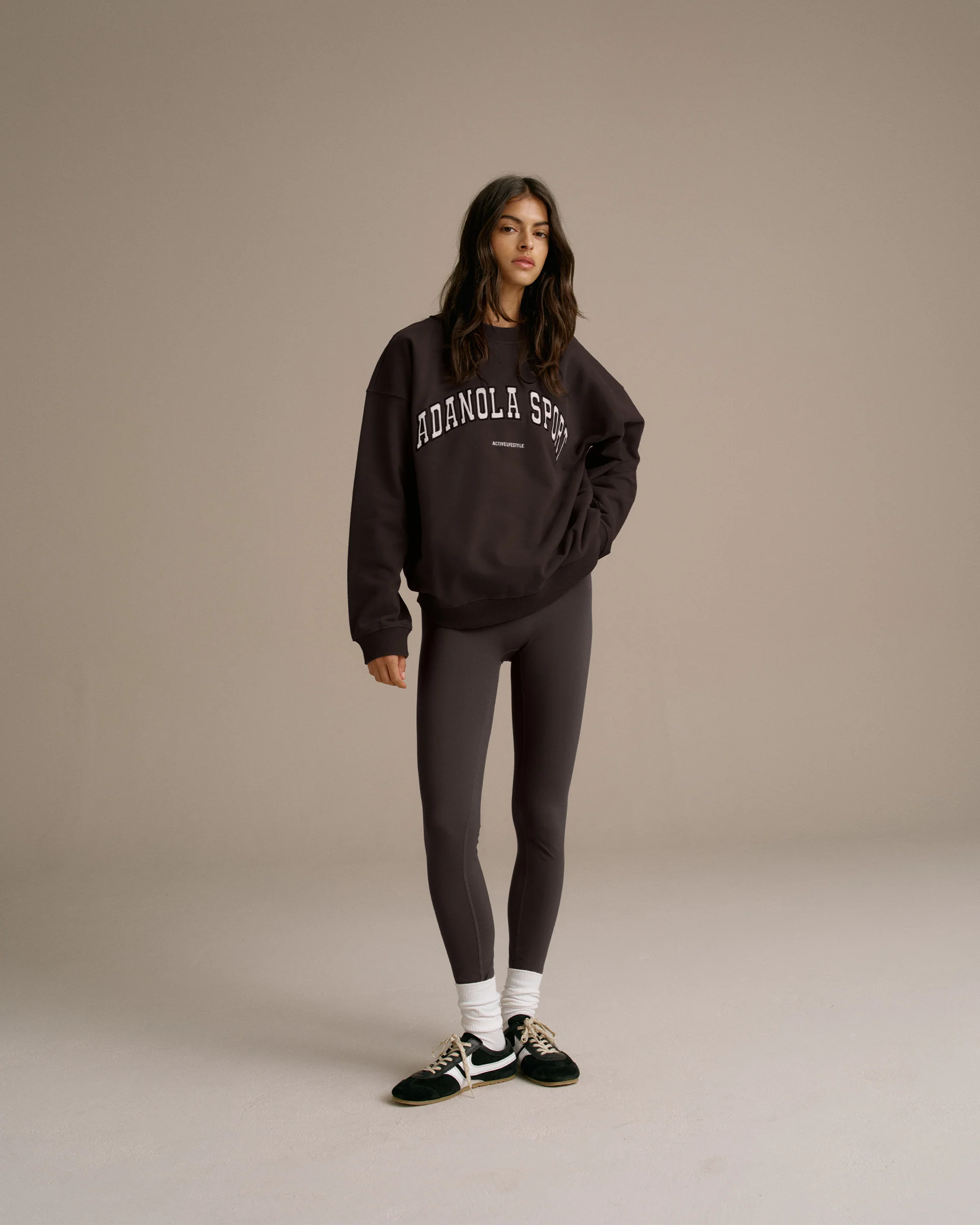 AS Oversized Sweatshirt - Coffee Bean - Image 4