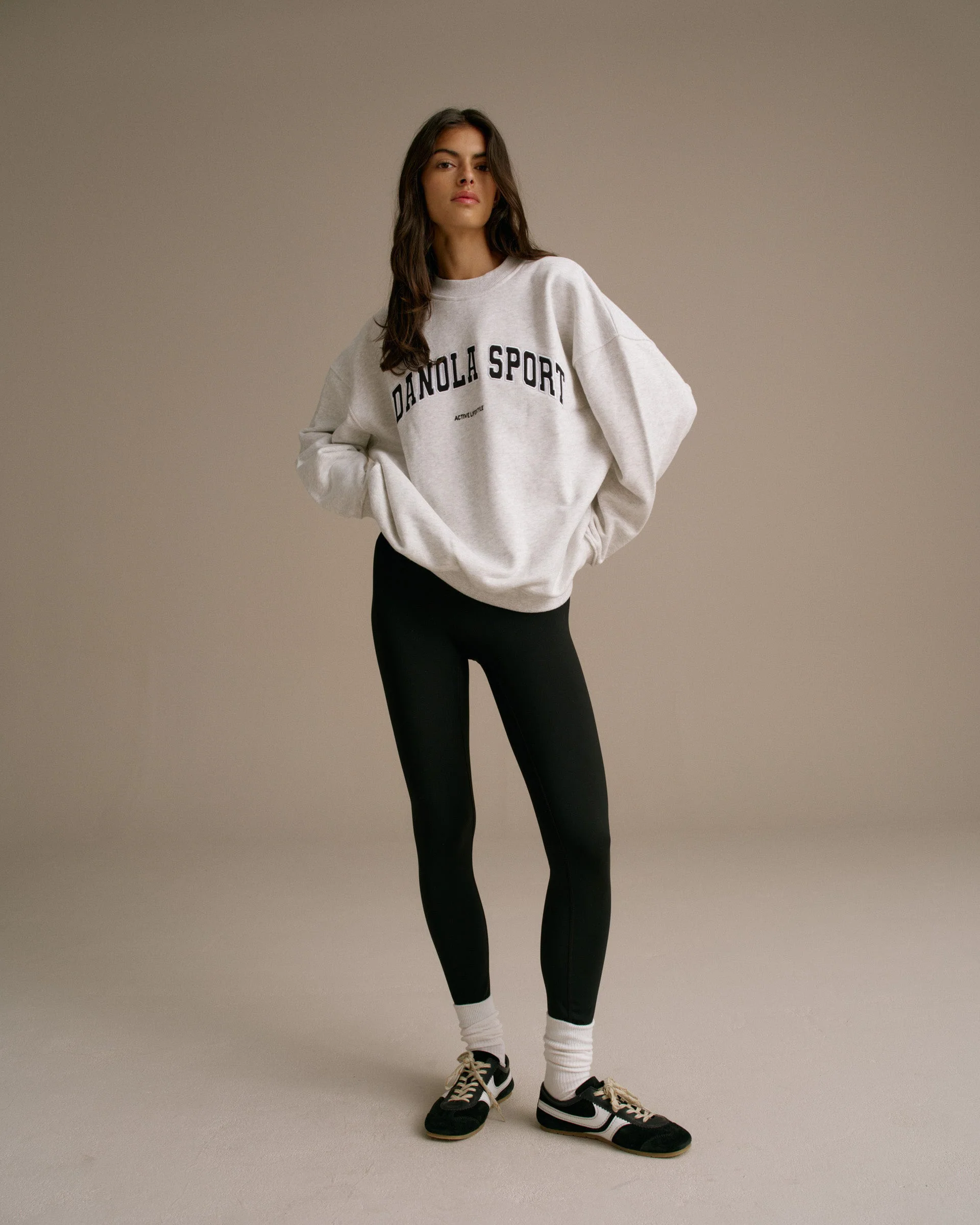 AS Oversized Sweatshirt - Light Grey Melange - Image 4