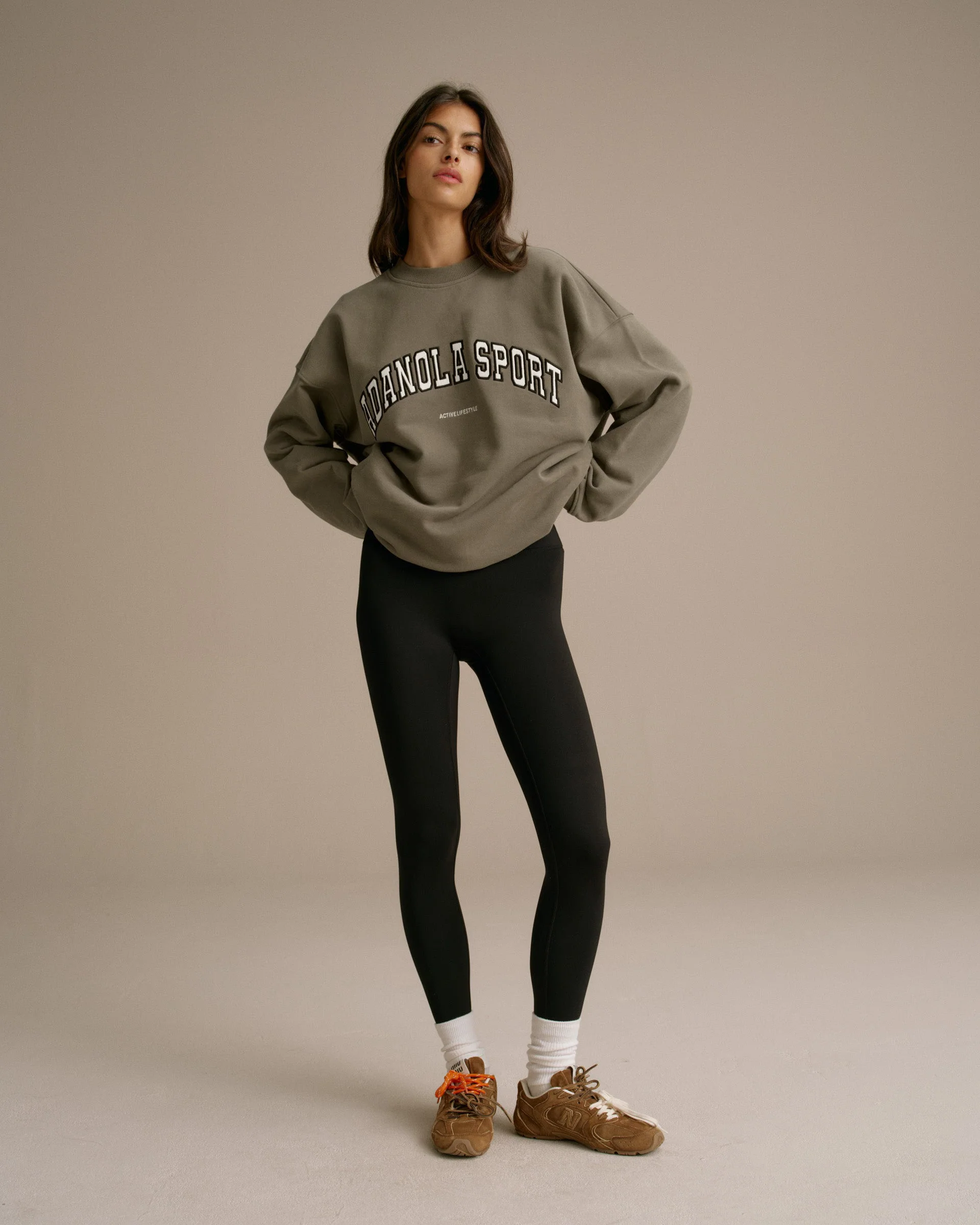 AS Oversized Sweatshirt - Olive Green - Image 4