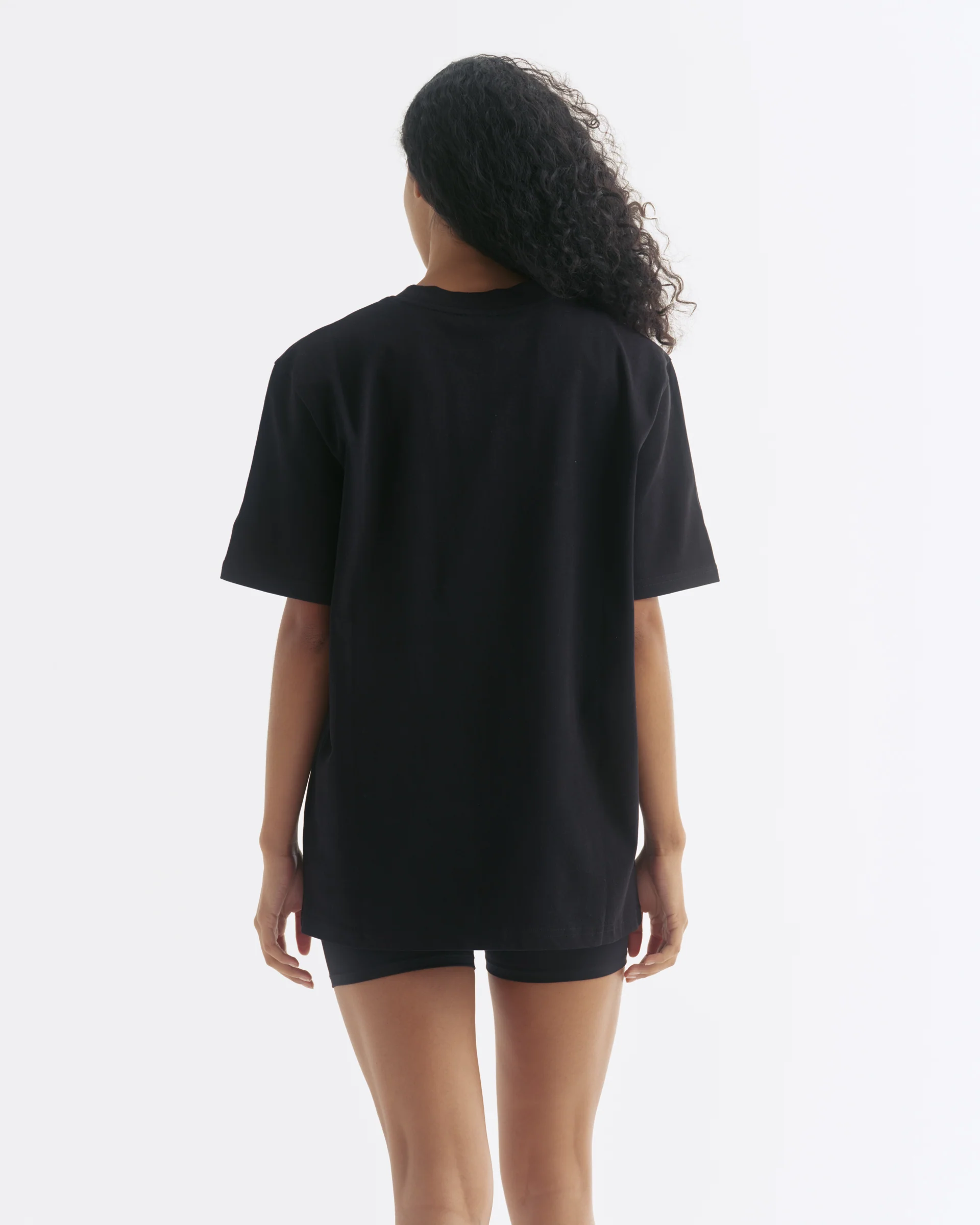 AS Short Sleeve Oversized T-shirt - Black/White - Image 2