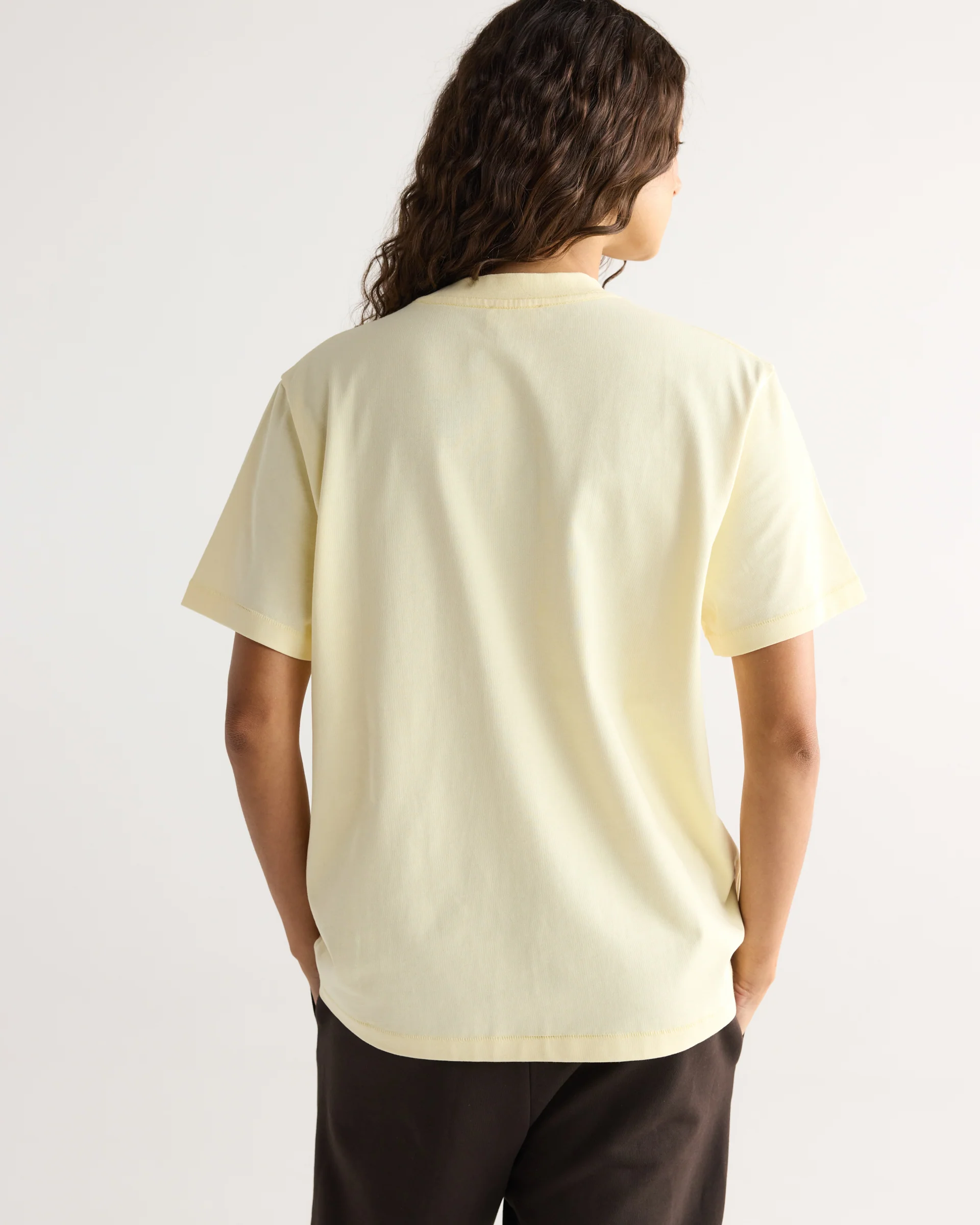AS Stitch Detail Oversized T-shirt - Buttercream - Image 2