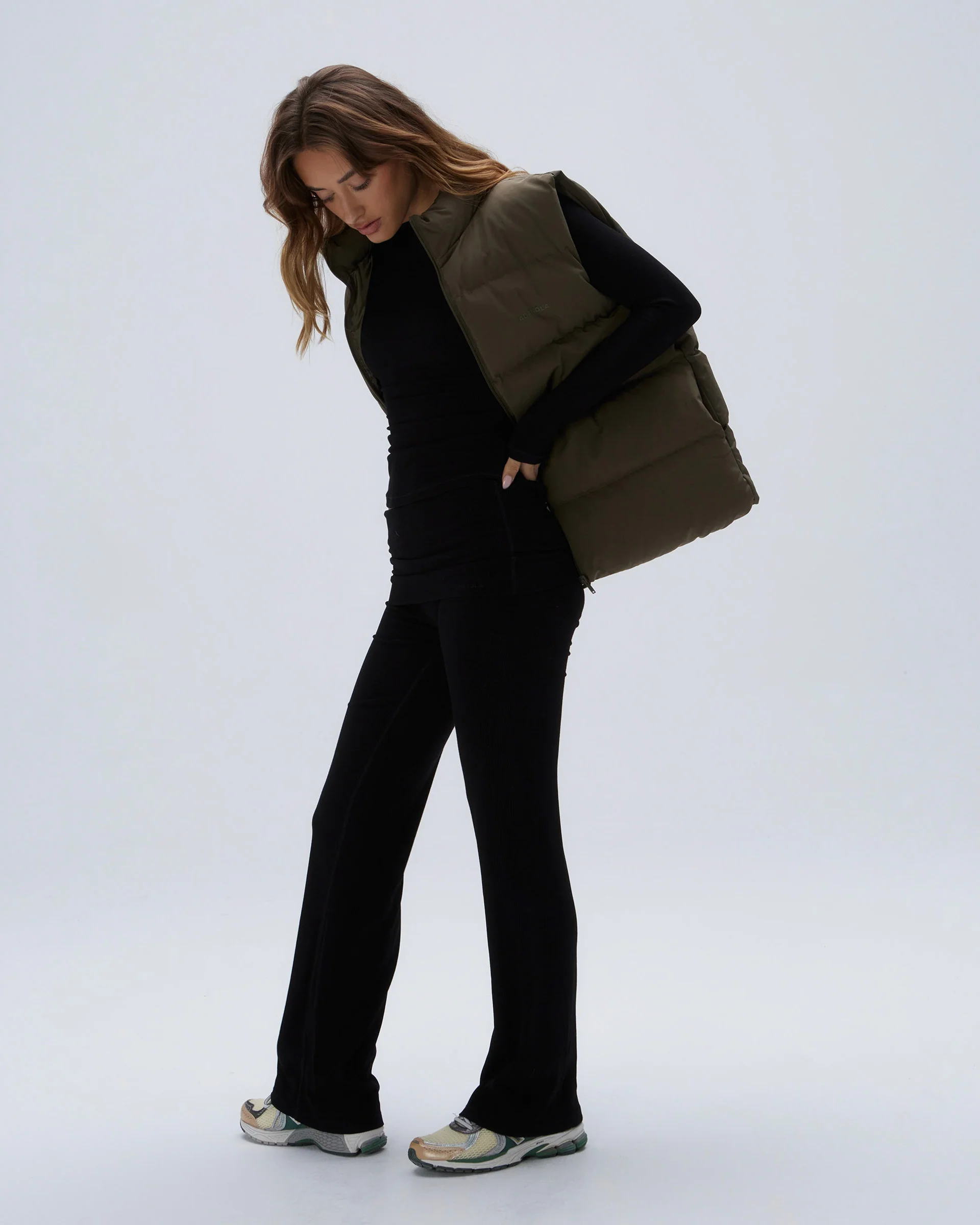 Boxy Gilet - Khaki Green - Image 4