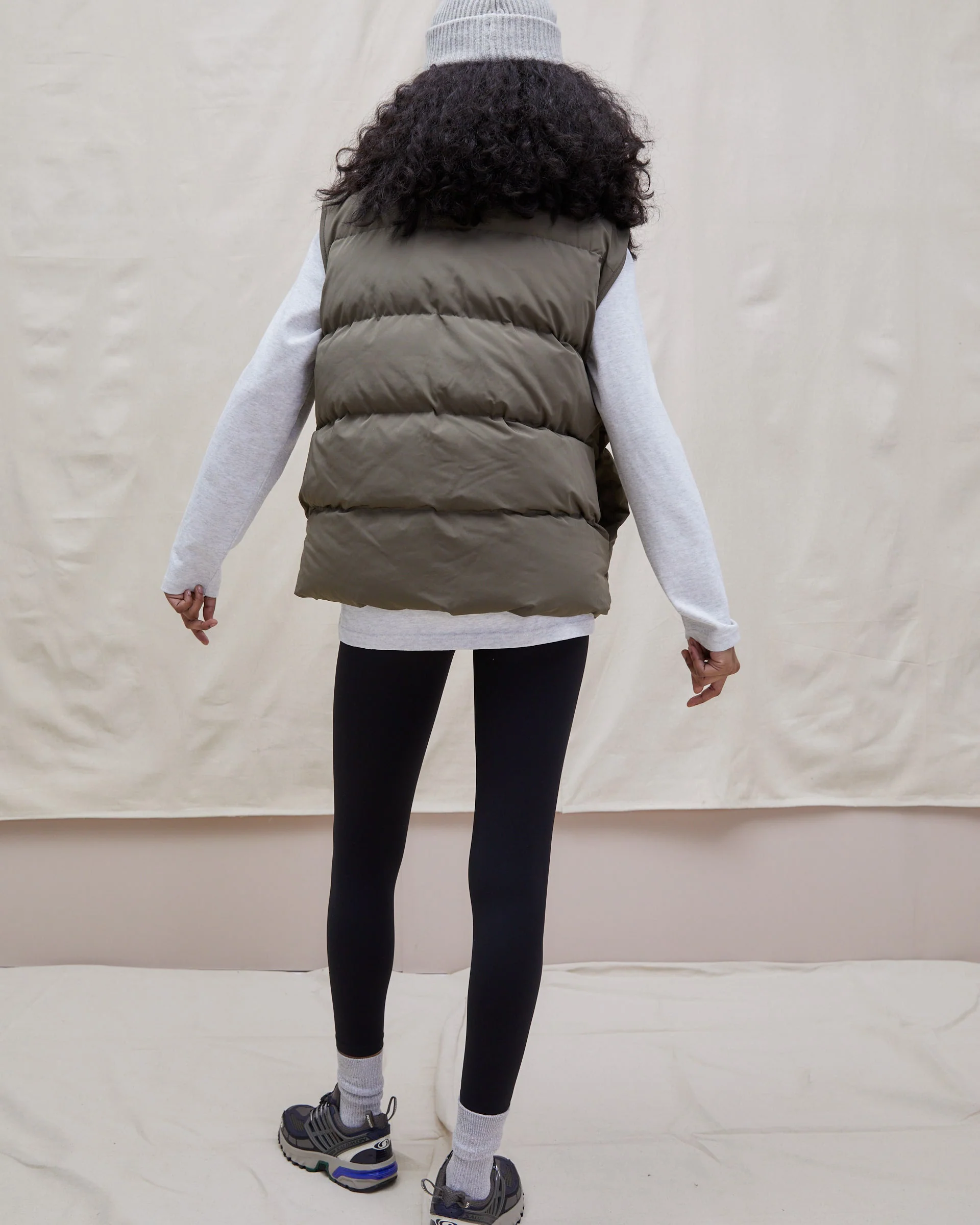 Boxy Gilet - Khaki Green - Image 7