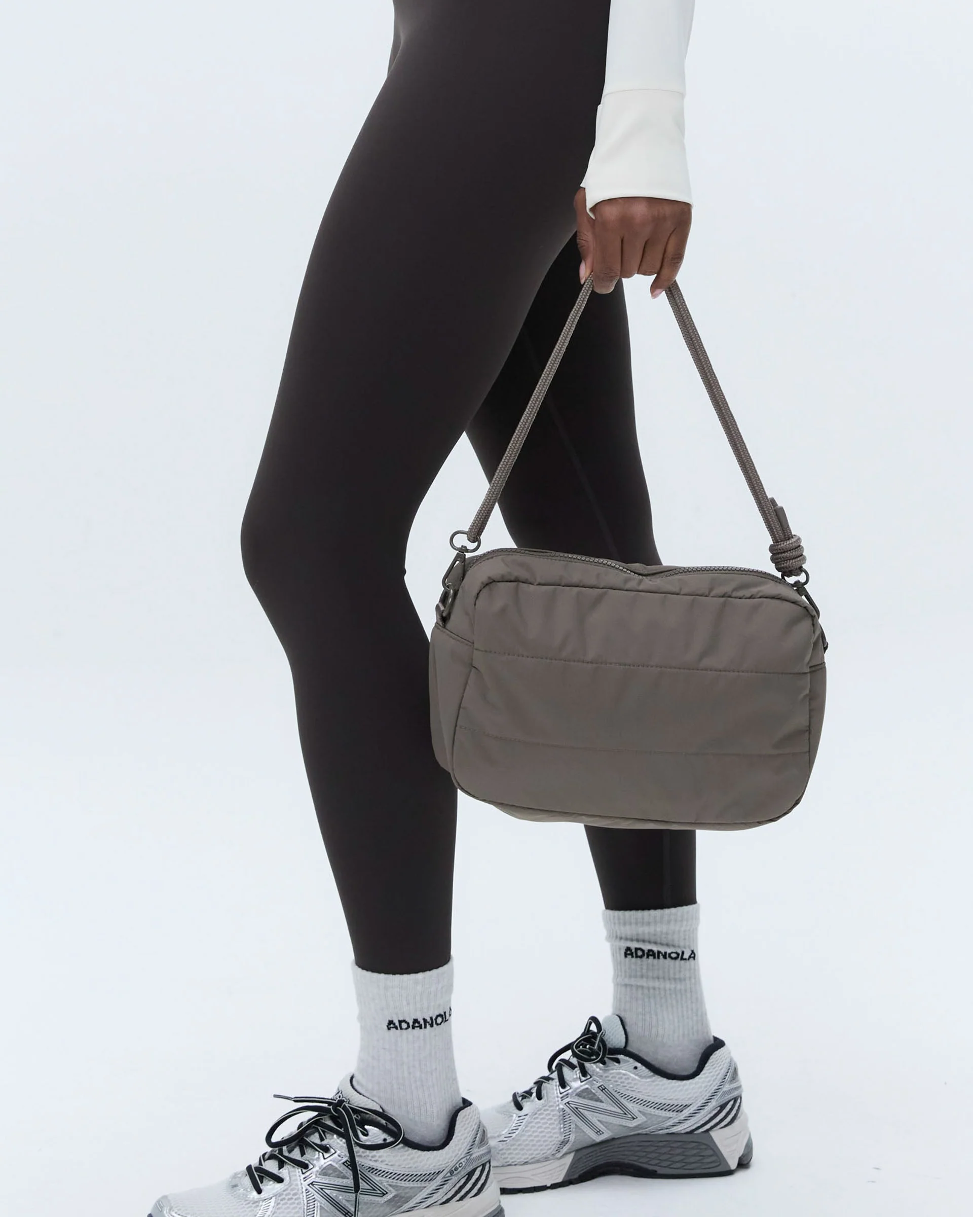 Branded Multi-Strap Bag - Taupe - Image 3