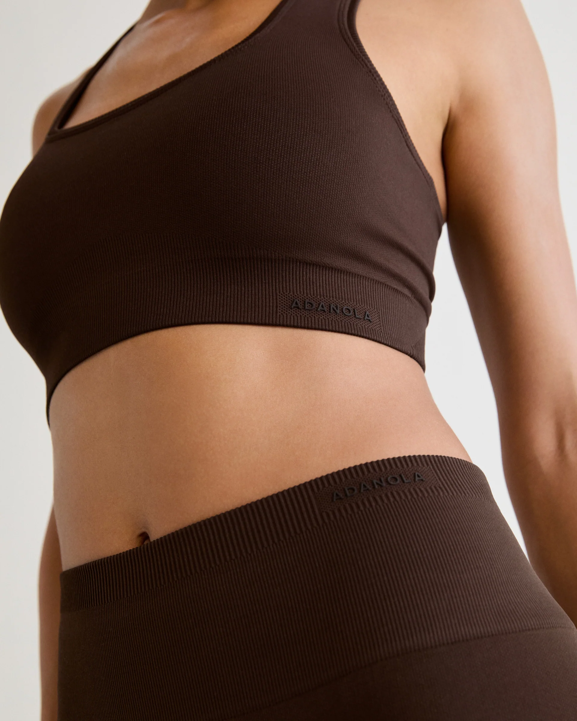 Classic Seamless Racer Back Bra - Chocolate Brown - Image 4