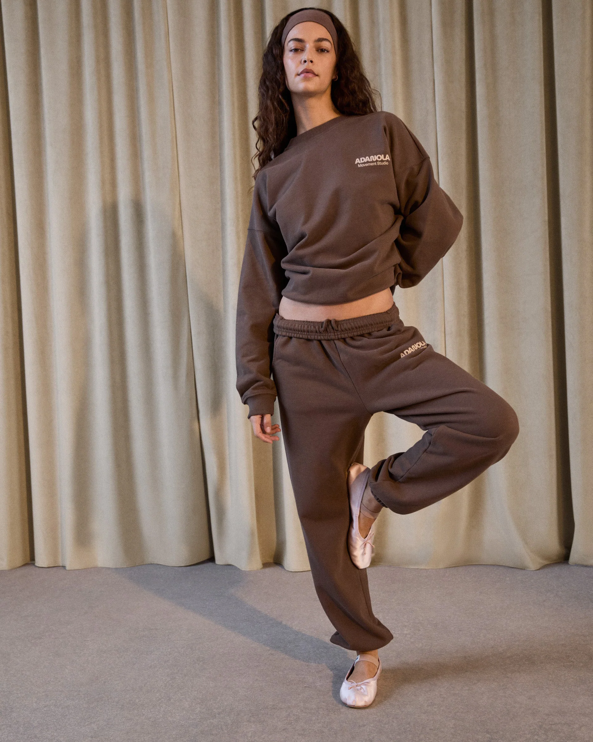 Studio Sweatpants - Mocha Brown - Image 4