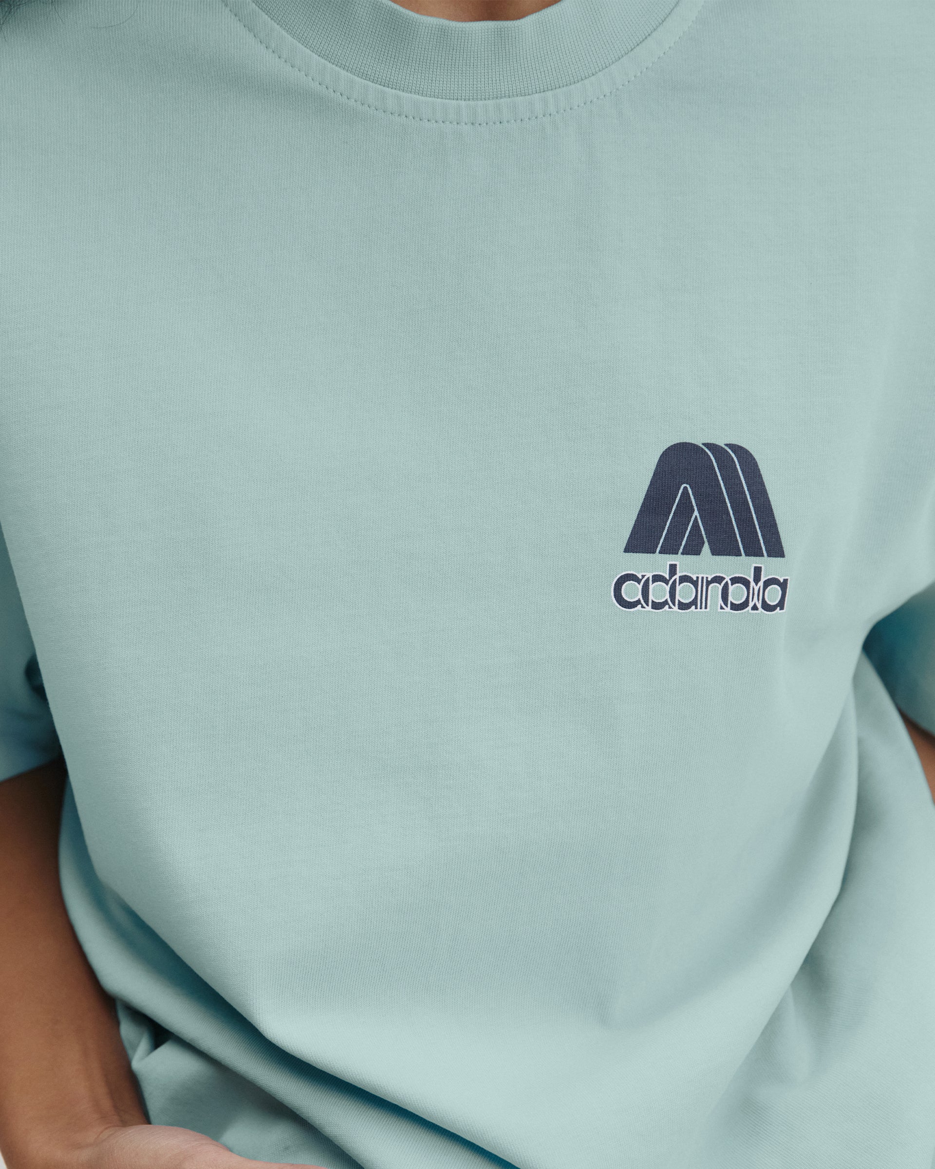 Echo Washed Short Sleeve Oversized T-shirt - Ocean Blue/Midnight Blue - Image 3