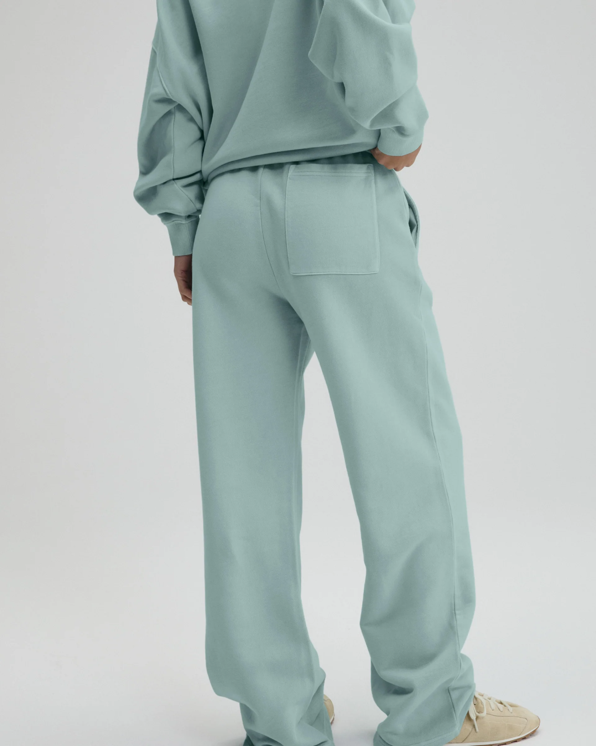 Echo Washed Straight Leg Sweatpants - Ocean Blue/Midnight Blue - Image 2