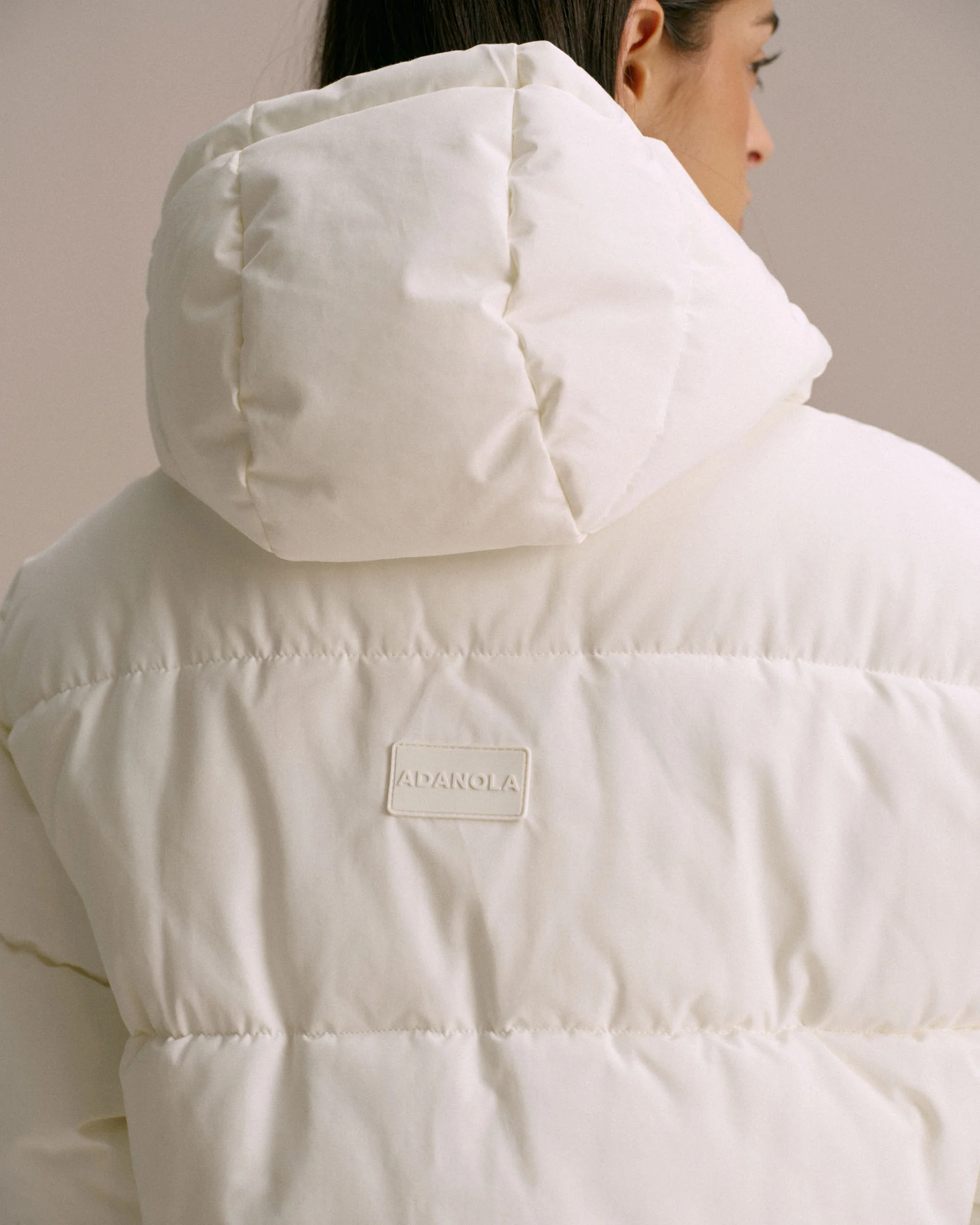 Hooded Puffer Jacket - Marshmallow White - Image 4