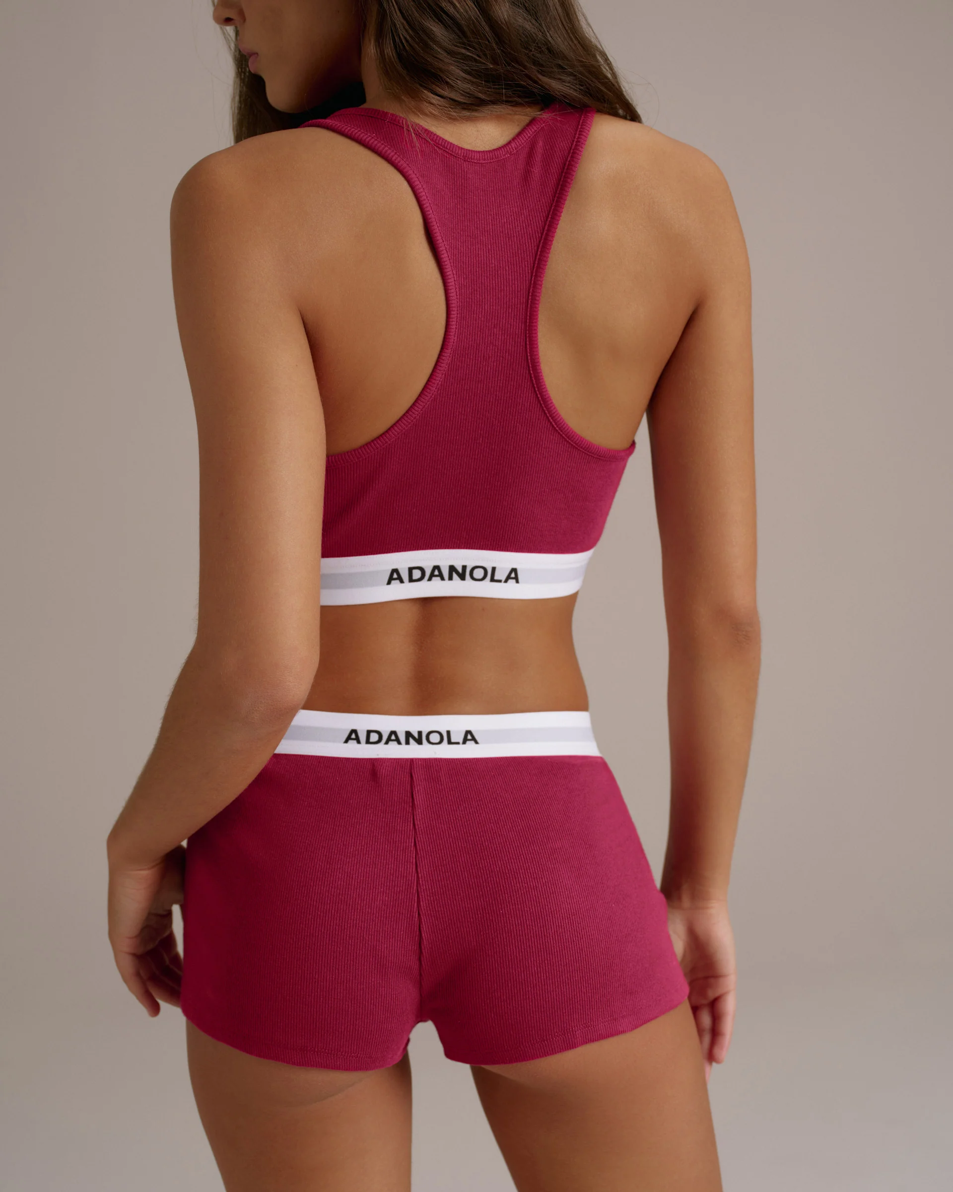 Intimate Racer Bra - Berry Red - Image 2
