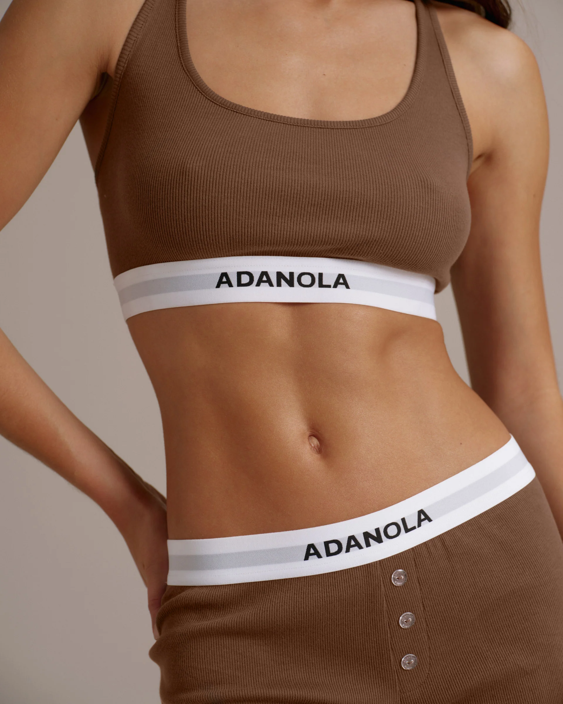 Intimate Racer Bra  - Mocha Brown - Image 3