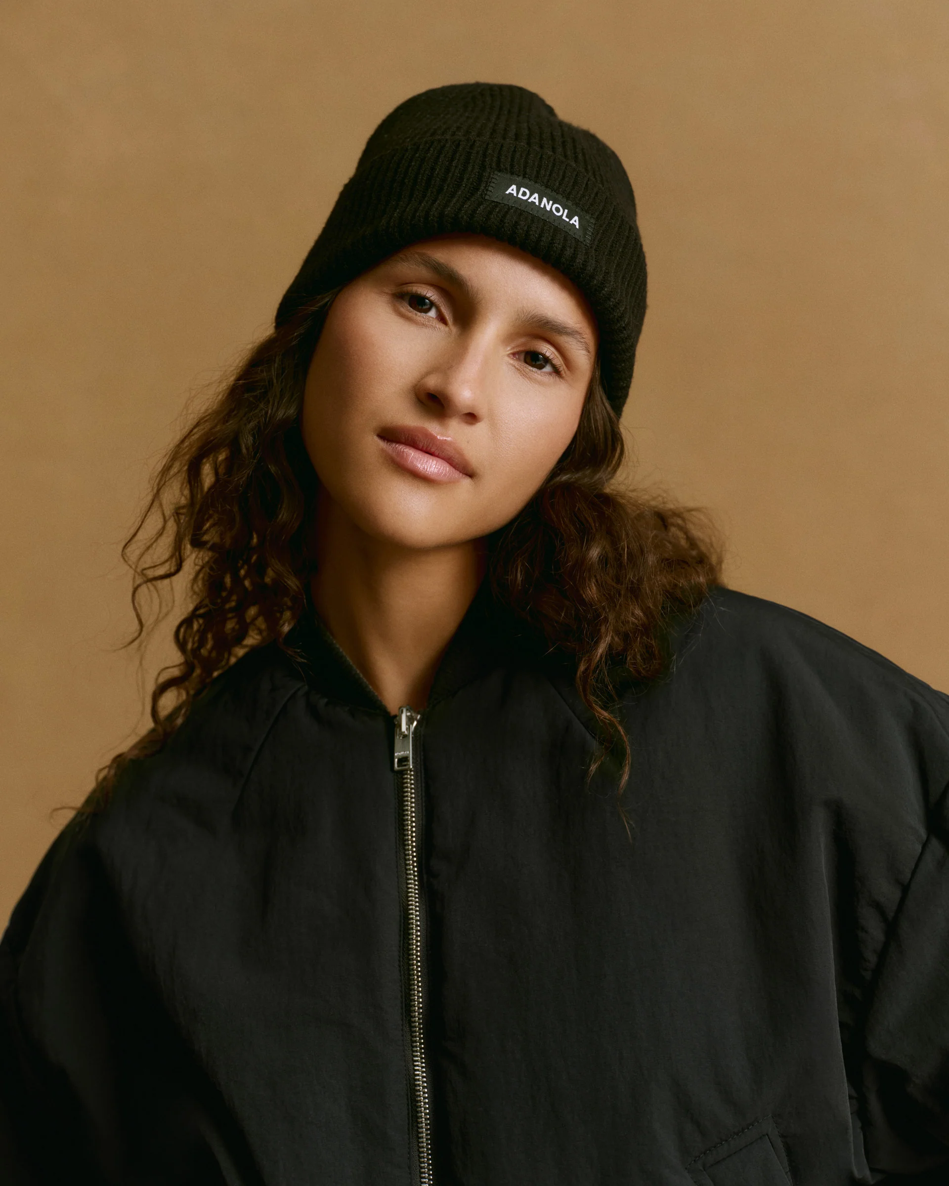 Knit Beanie - Black - Image 2