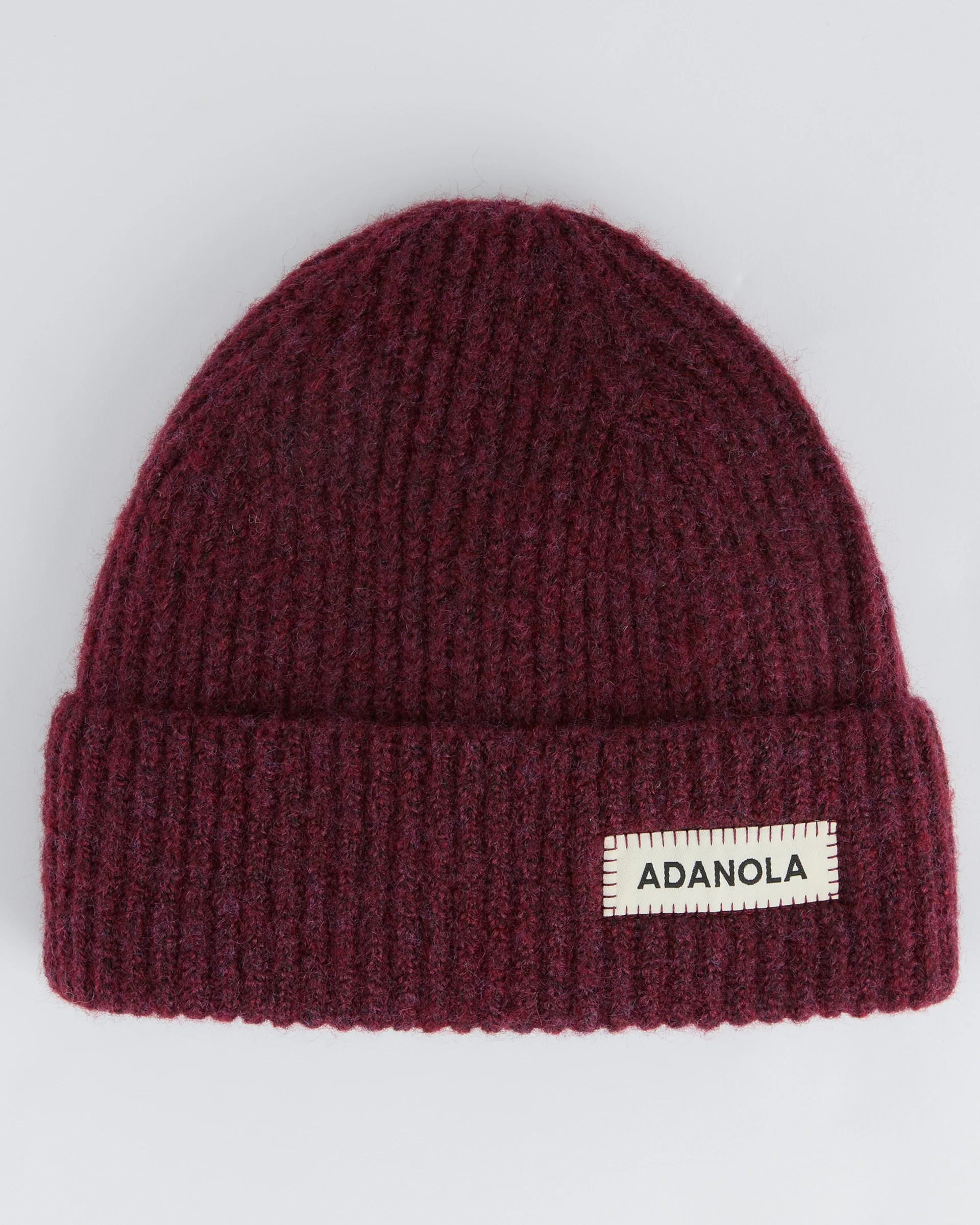 Knit Beanie - Dark Cherry - Image 2
