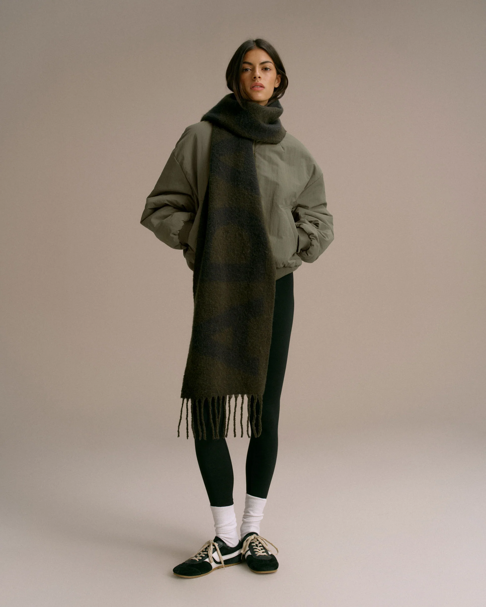 Knit Scarf - Fern Green - Image 2