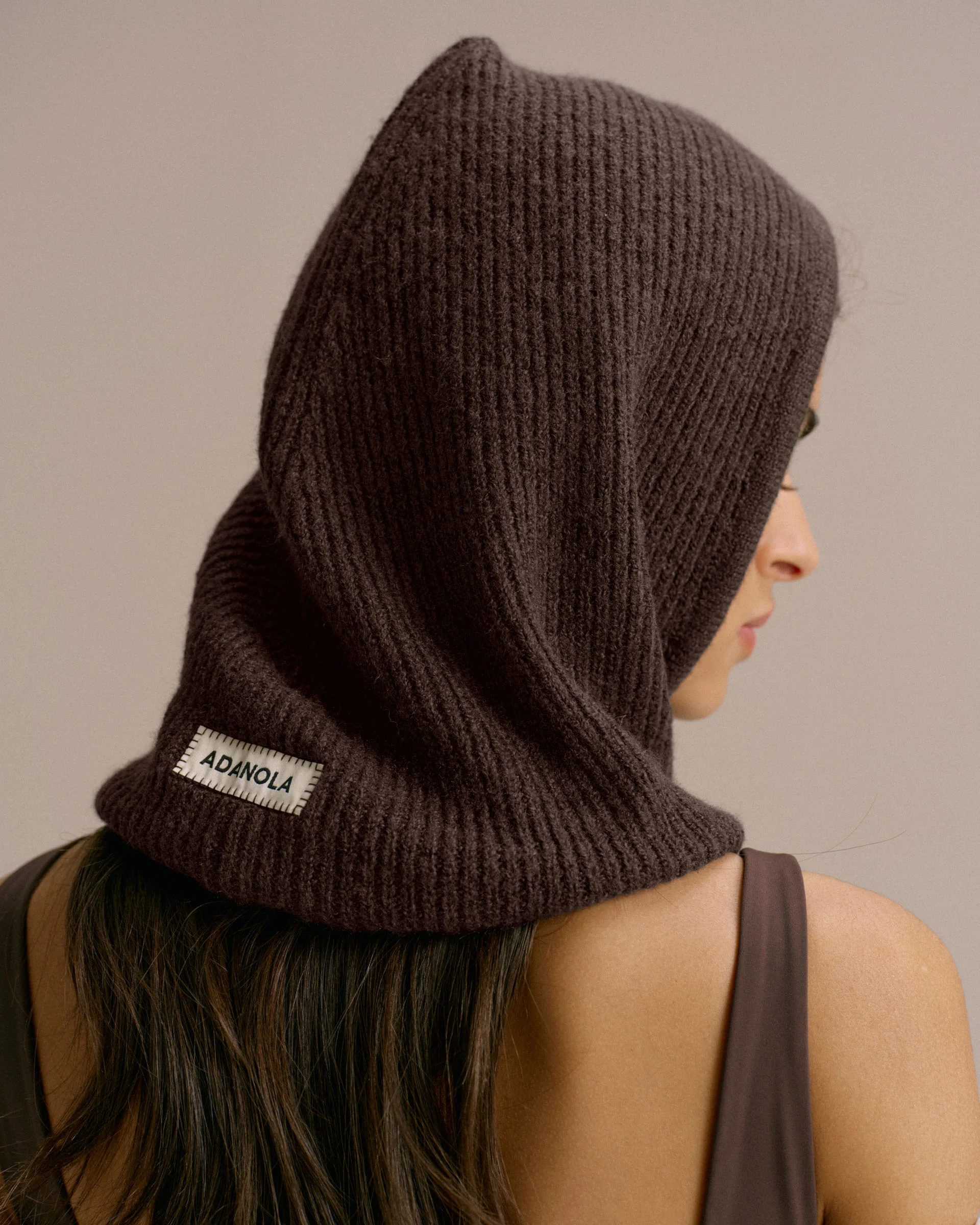 Knitted Balaclava - Coffee Bean - Image 3