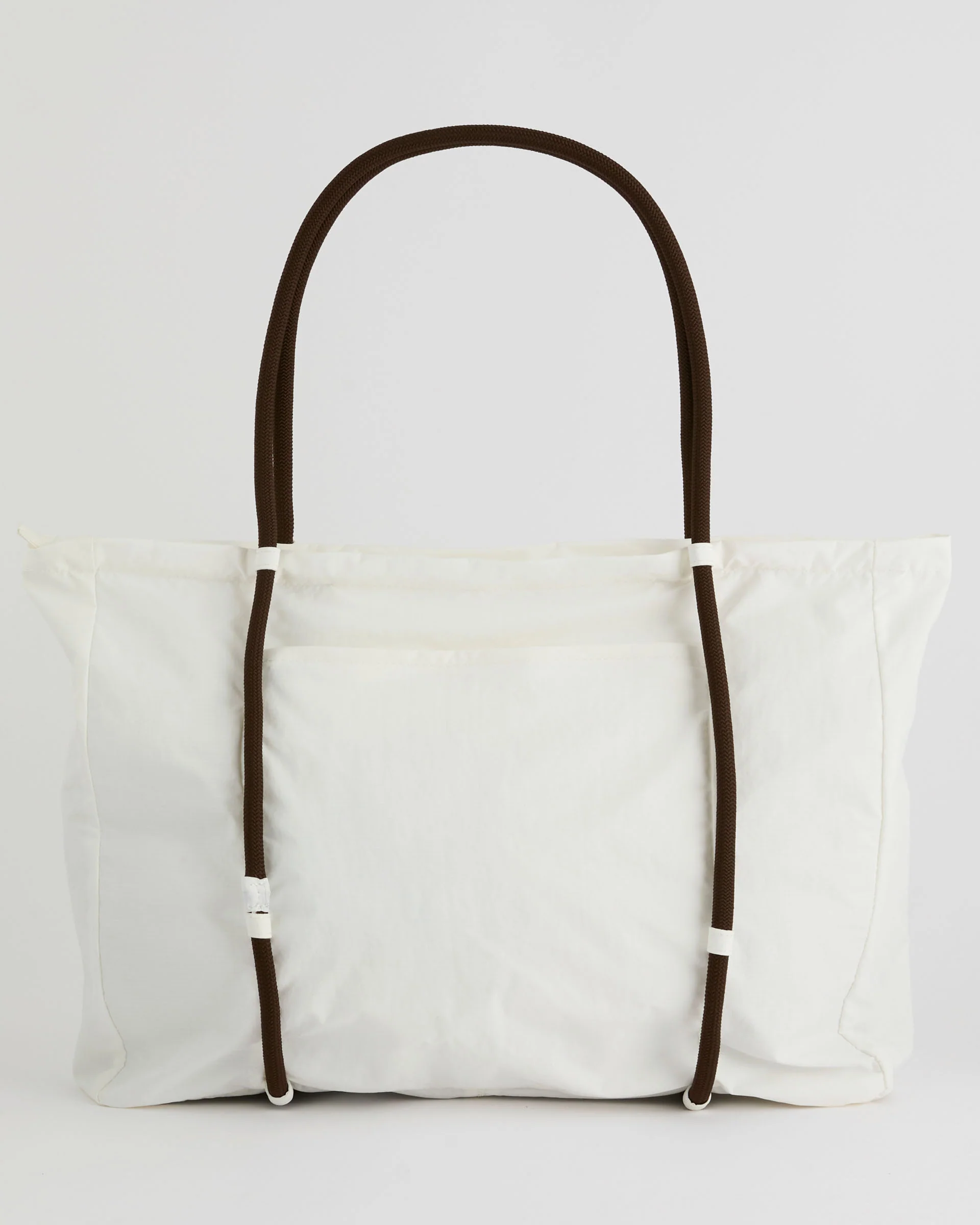 Large Rope Ripstop Bag - Marshmallow White/Coffee Bean - Image 3