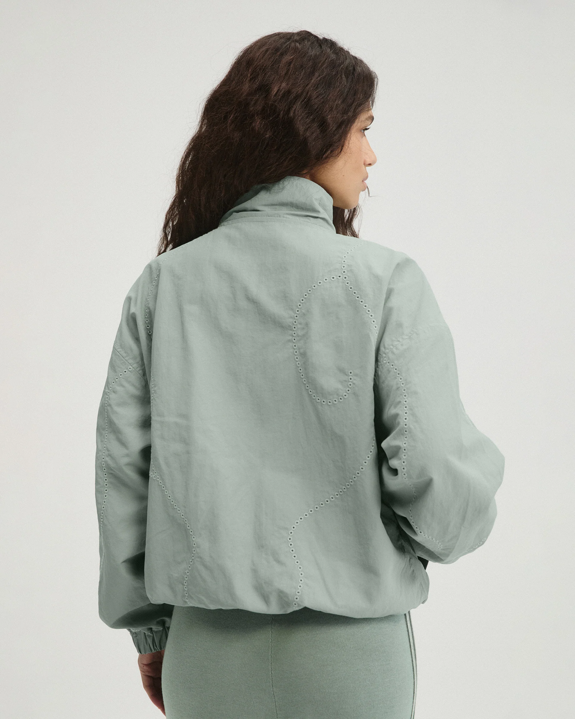 Laser Cut Track Jacket - Cloud Blue - Image 2