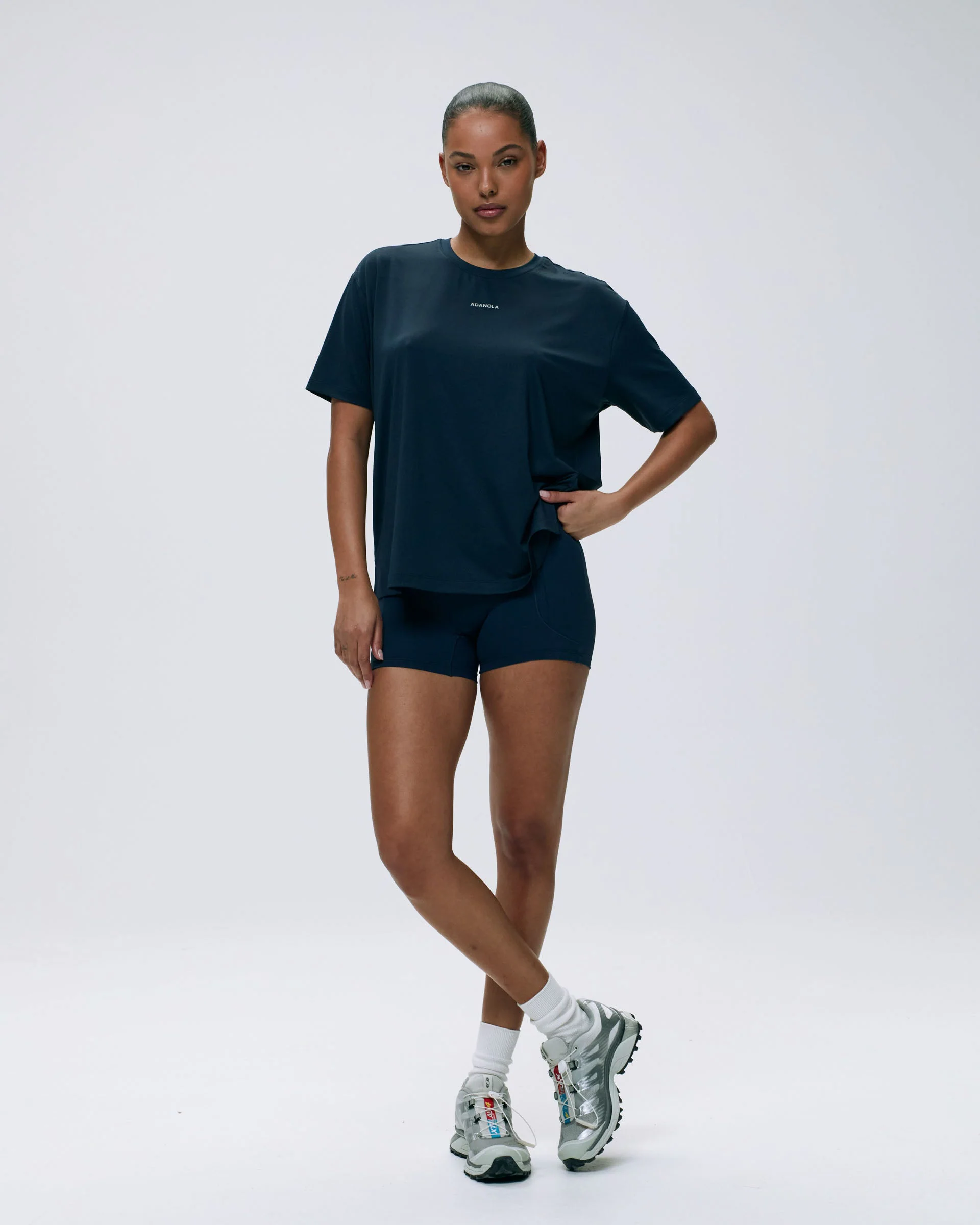 Mesh Active T-Shirt - Navy Blue - Image 4