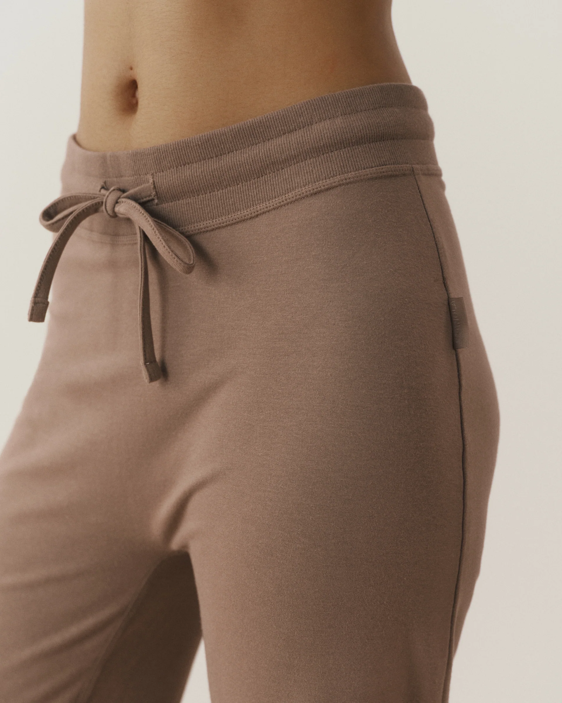 Modal Straight Leg Pants - Dusty Brown - Image 3
