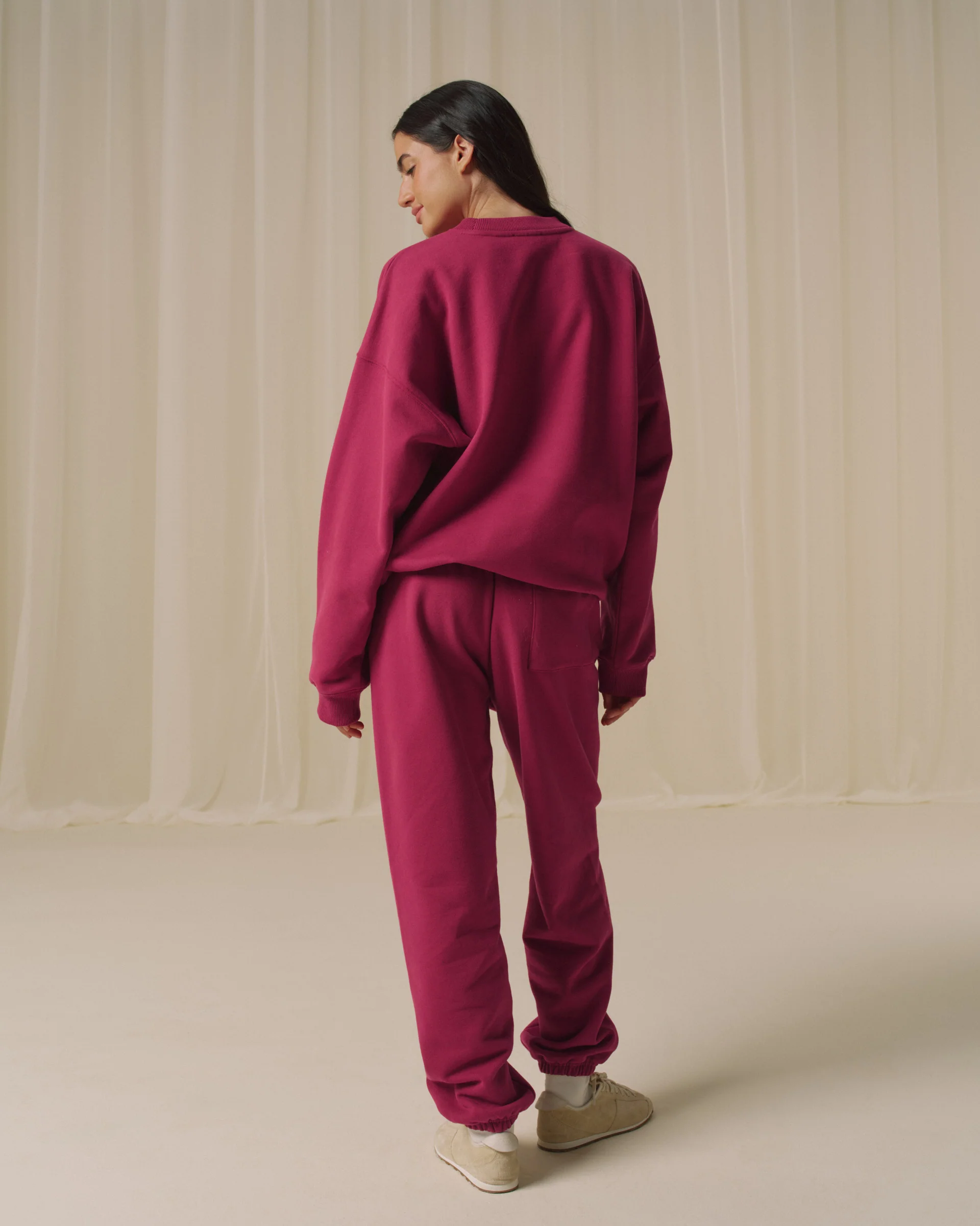 Movement Oversized Sweatshirt - Berry Red - Image 2