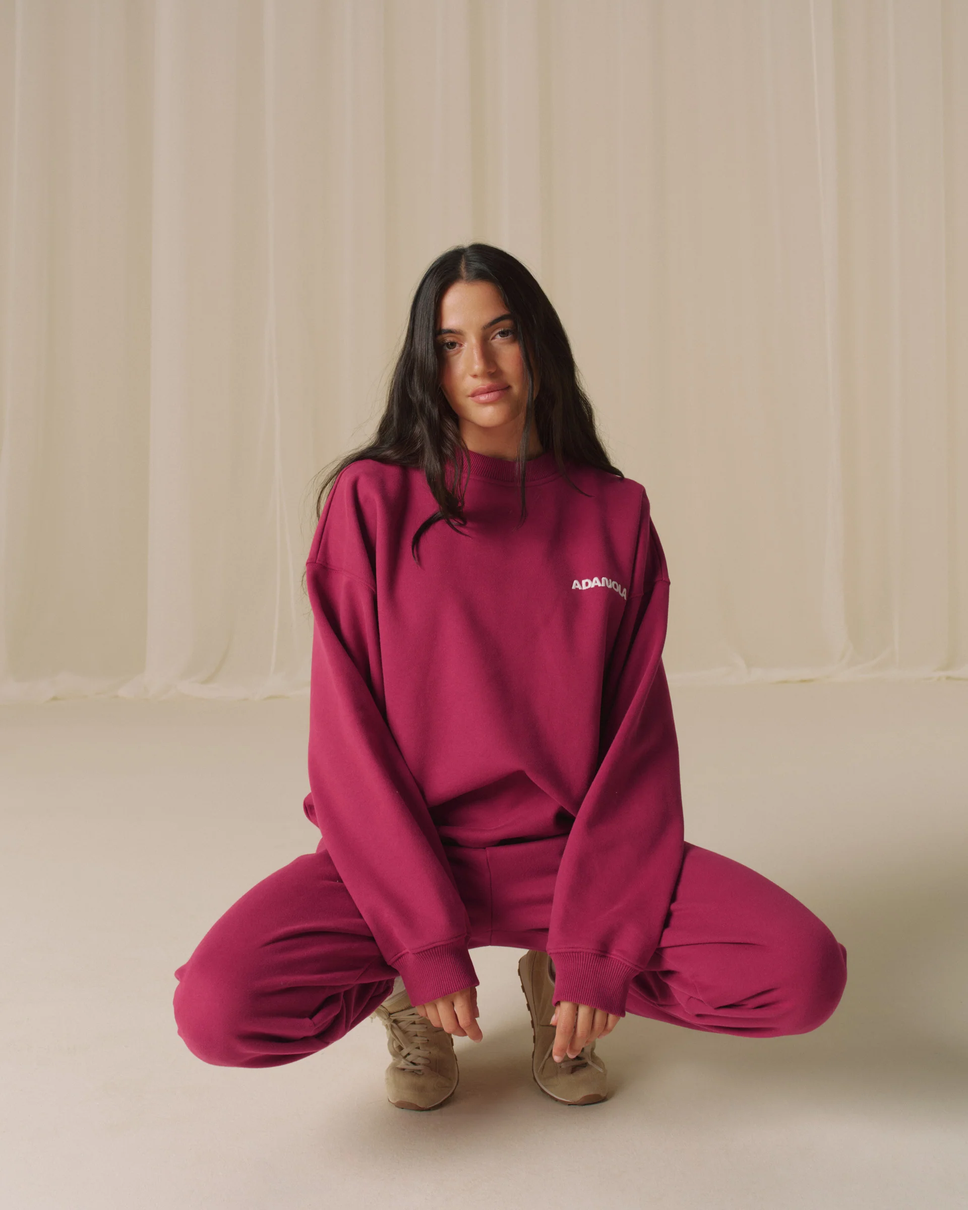 Movement Oversized Sweatshirt - Berry Red - Image 4