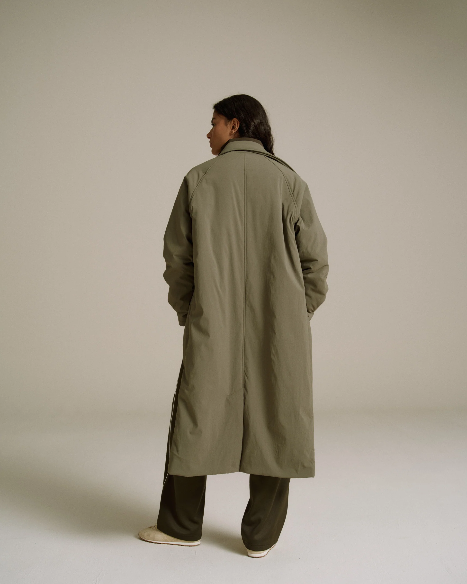 Padded Coach Jacket - Khaki - Image 4