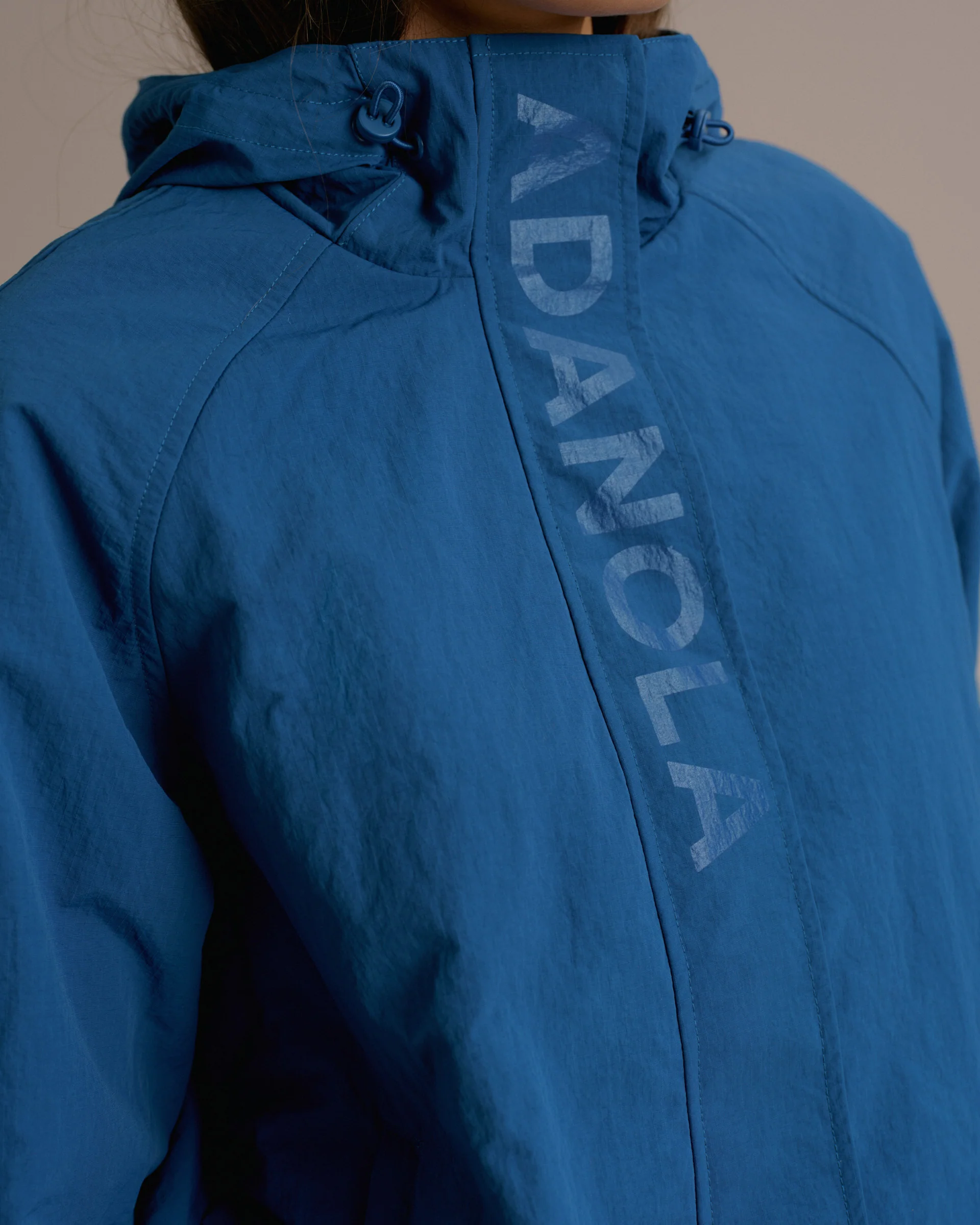 Padded Windbreaker Jacket - College Blue - Image 3