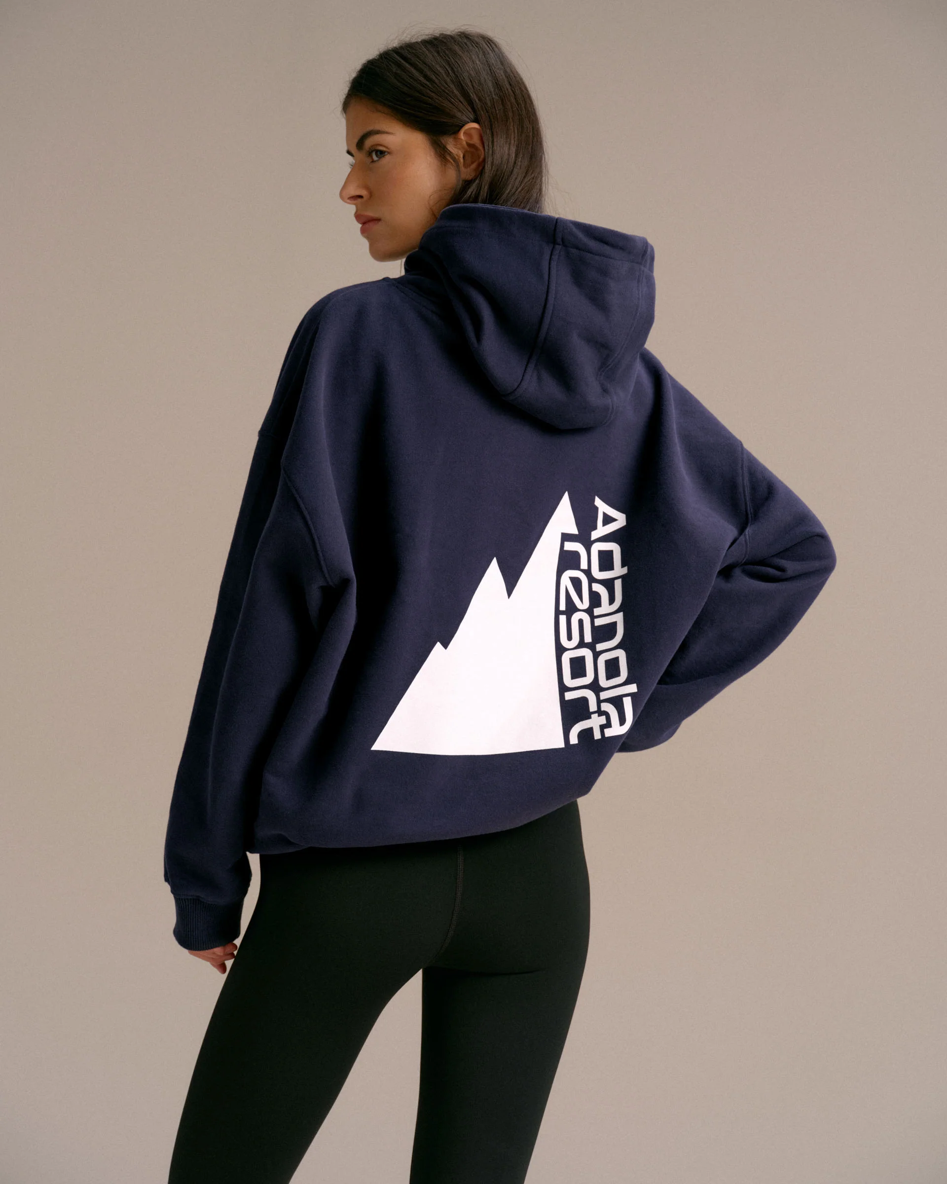 Peaks Oversized Hoodie - Navy Blue - Image 2