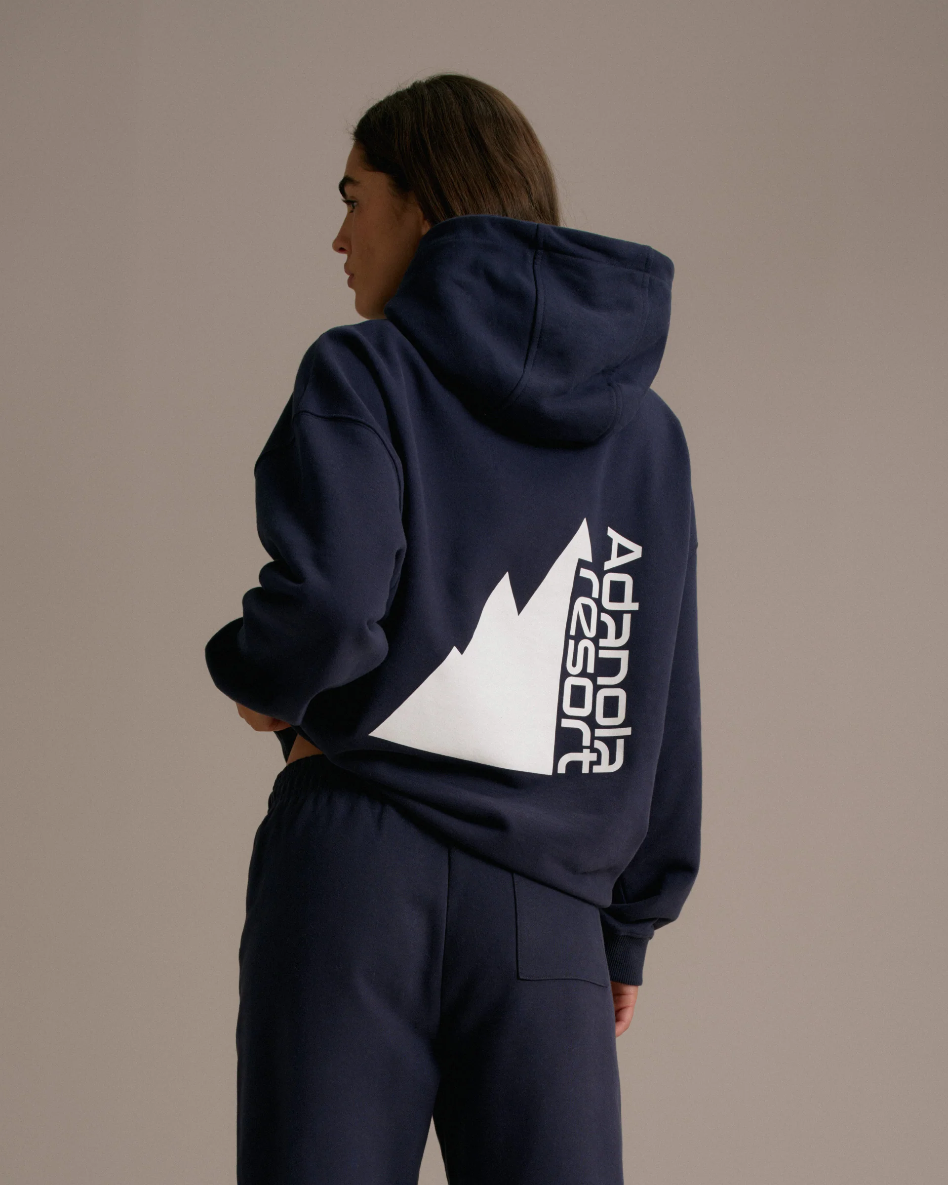 Peaks Oversized Hoodie - Navy Blue - Image 5