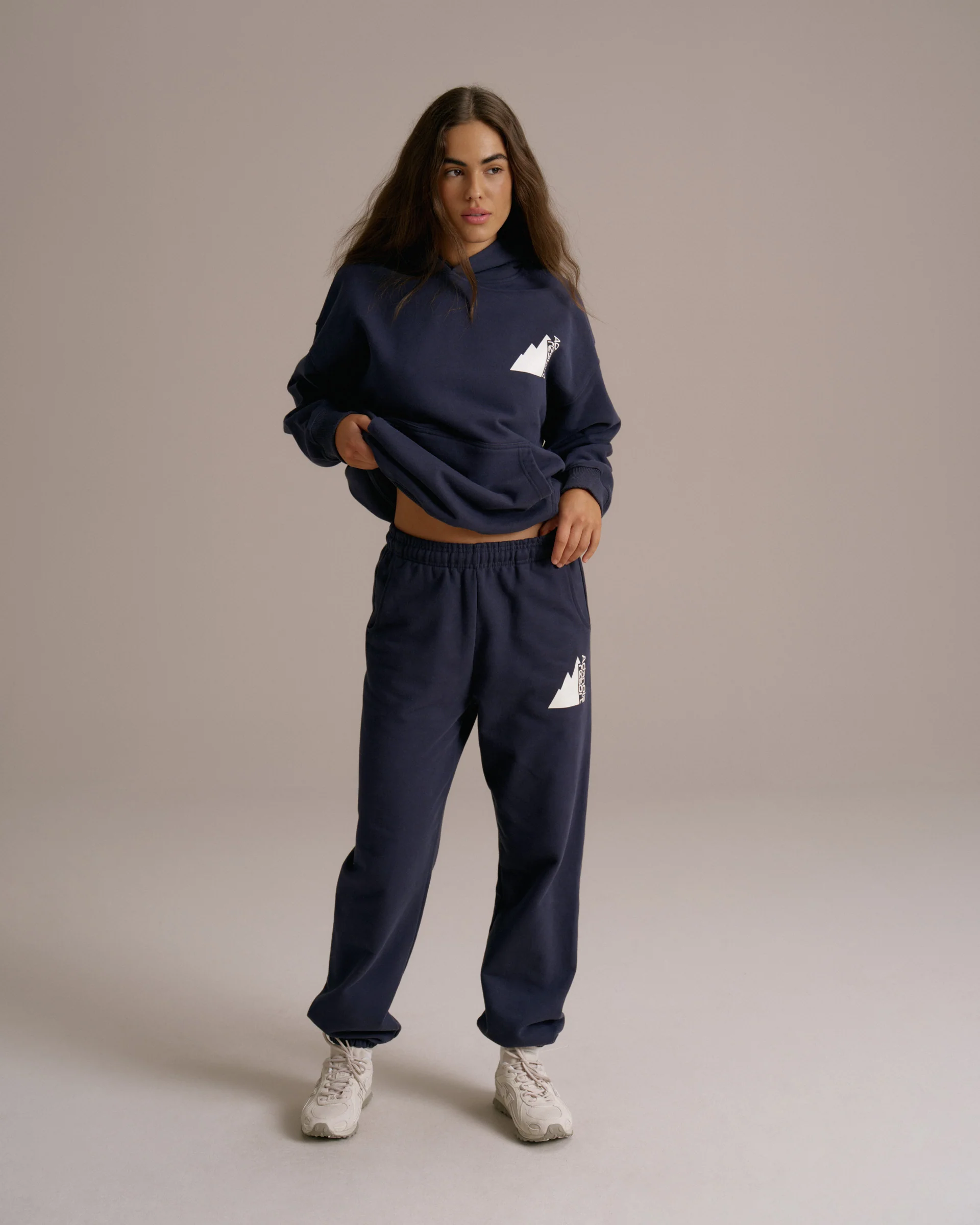 Peaks Oversized Hoodie - Navy Blue - Image 7