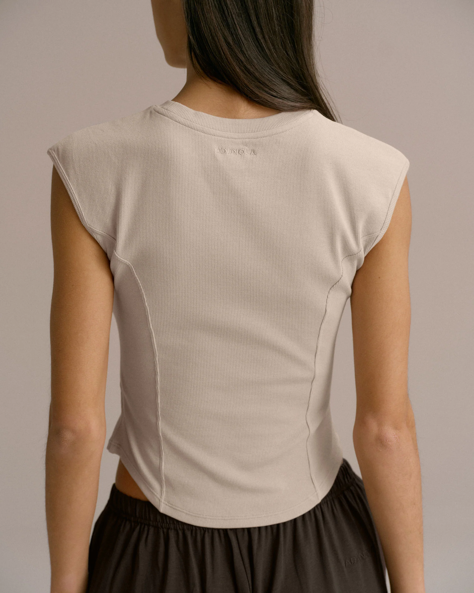 Rib Seam Detail Top - Bone - Image 2
