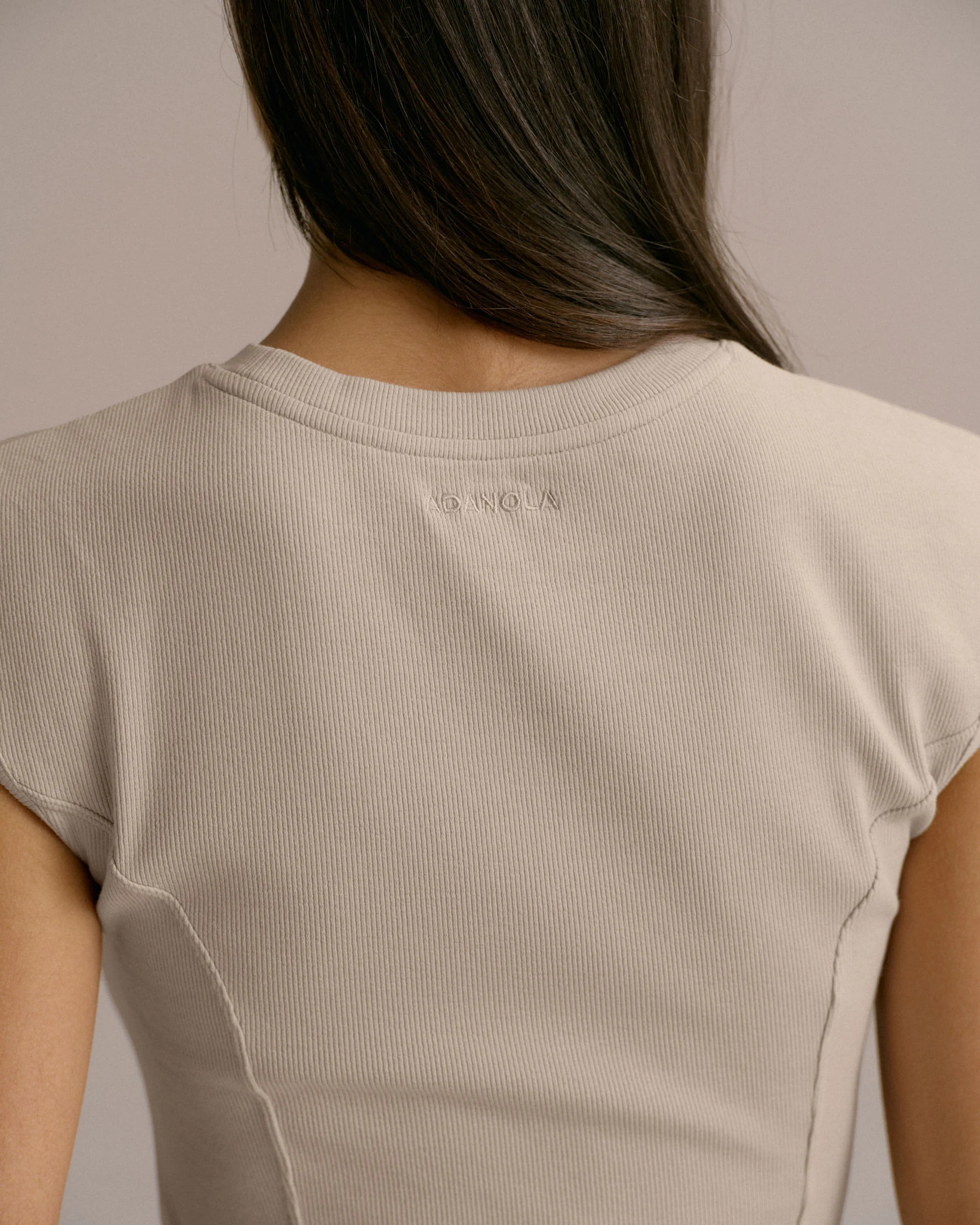 Rib Seam Detail Top - Bone - Image 3