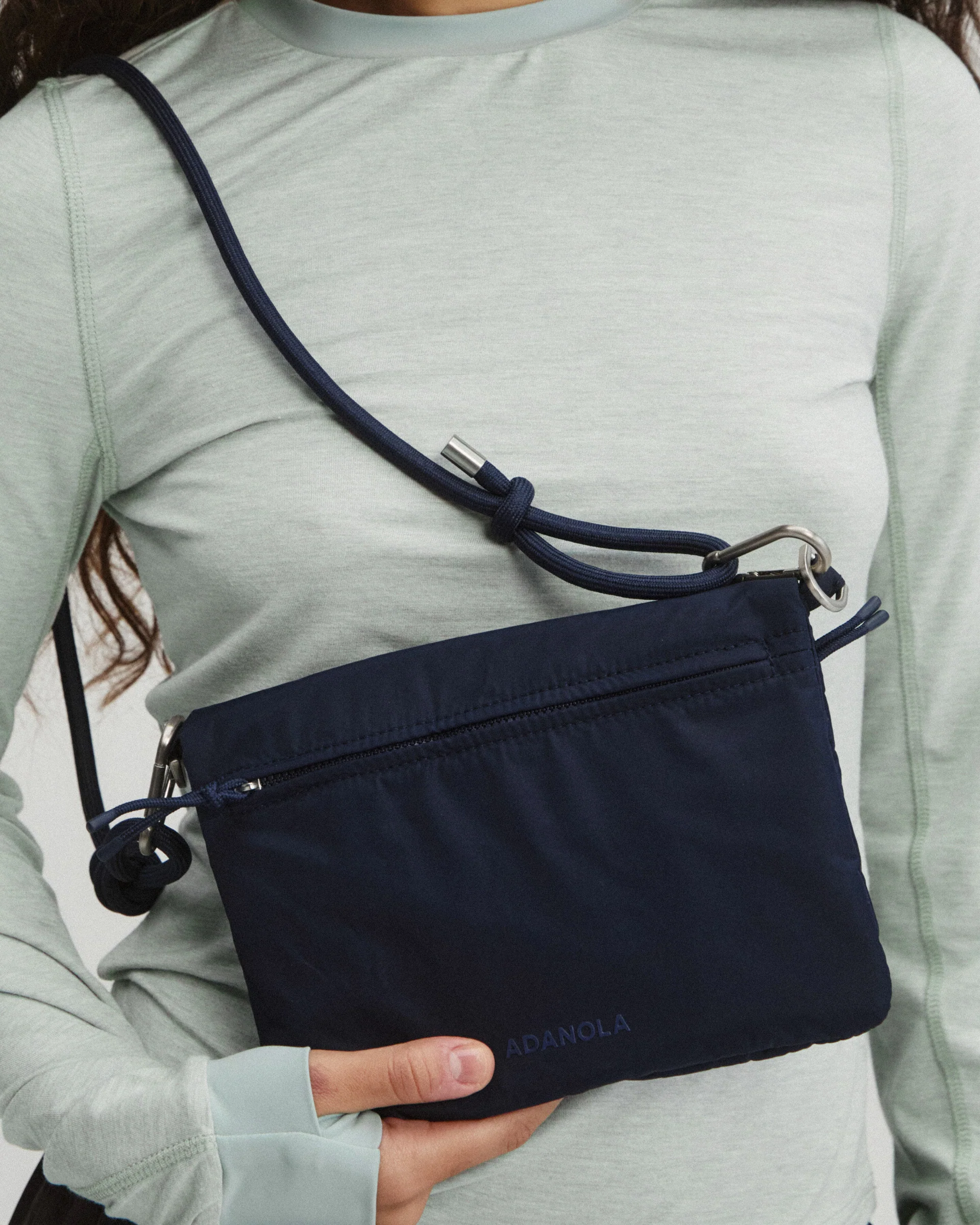 Rope Cross Body Bag - Navy Blue - Image 4