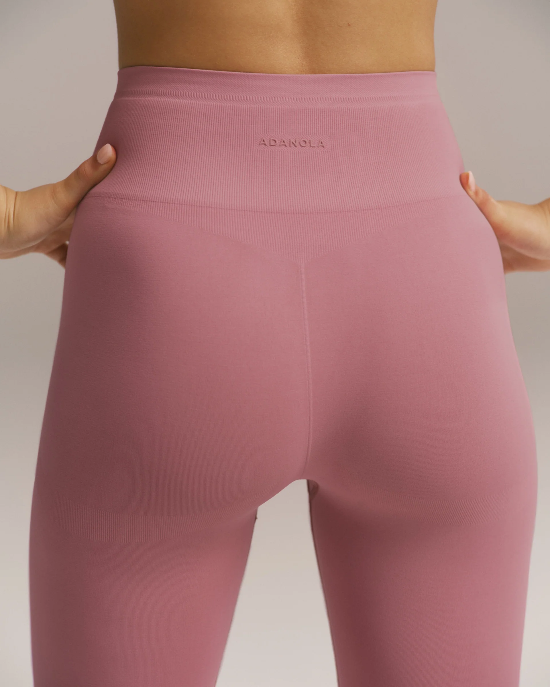 Seamless Leggings - Dusty Pink - Image 4