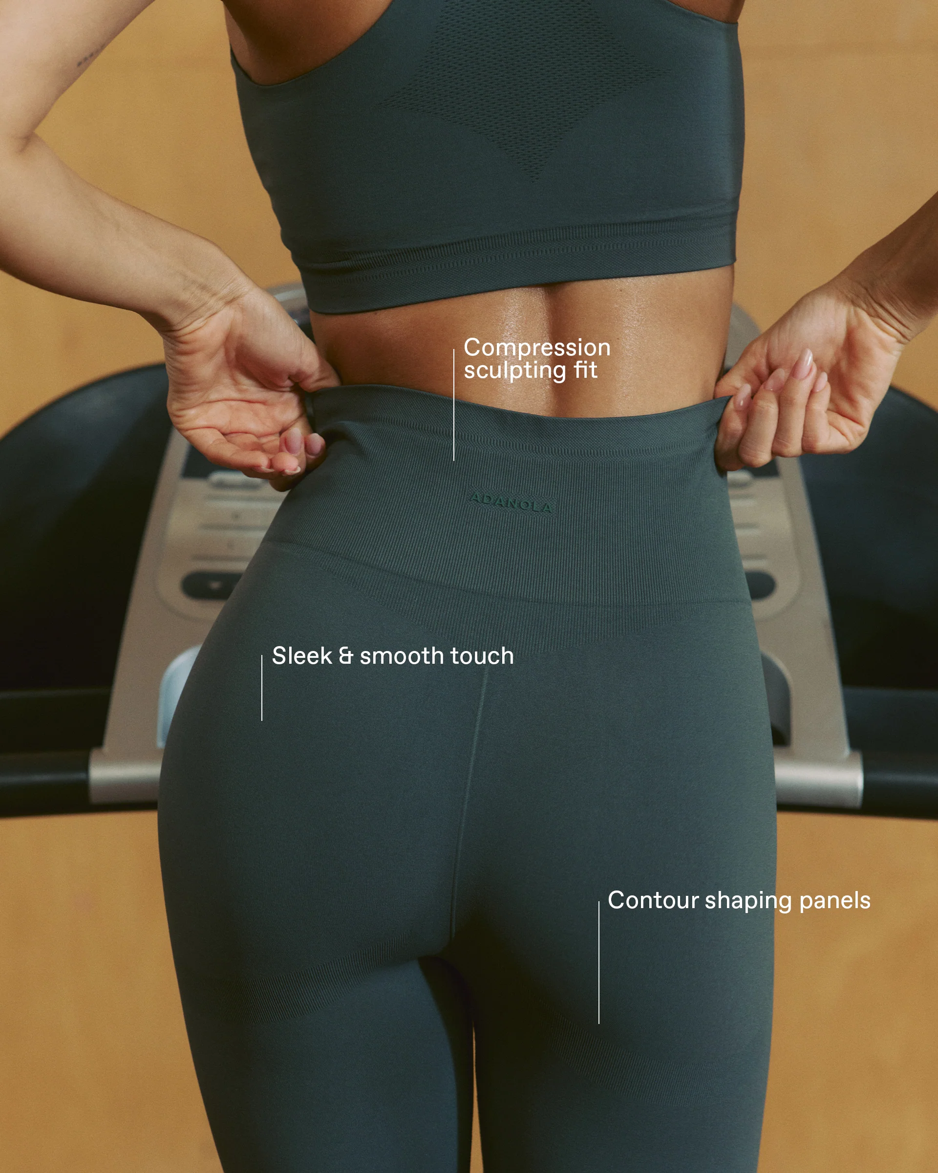 Seamless Leggings - Sea Green - Image 2