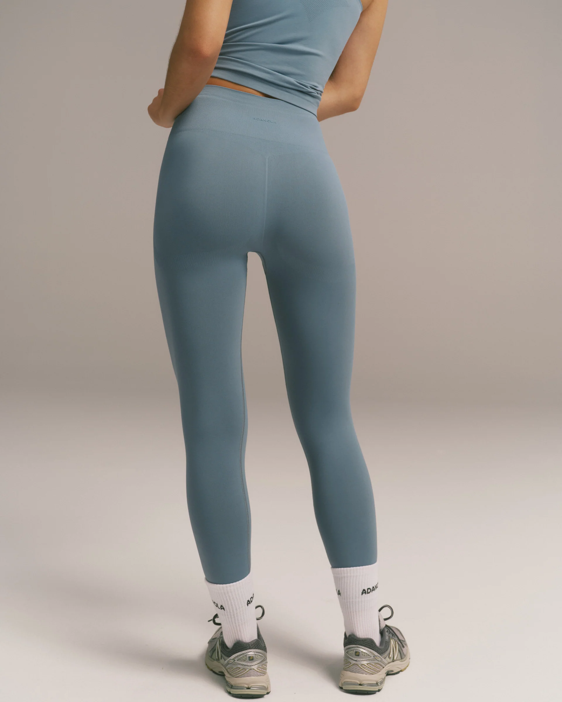 Seamless Leggings - Slate Blue - Image 4