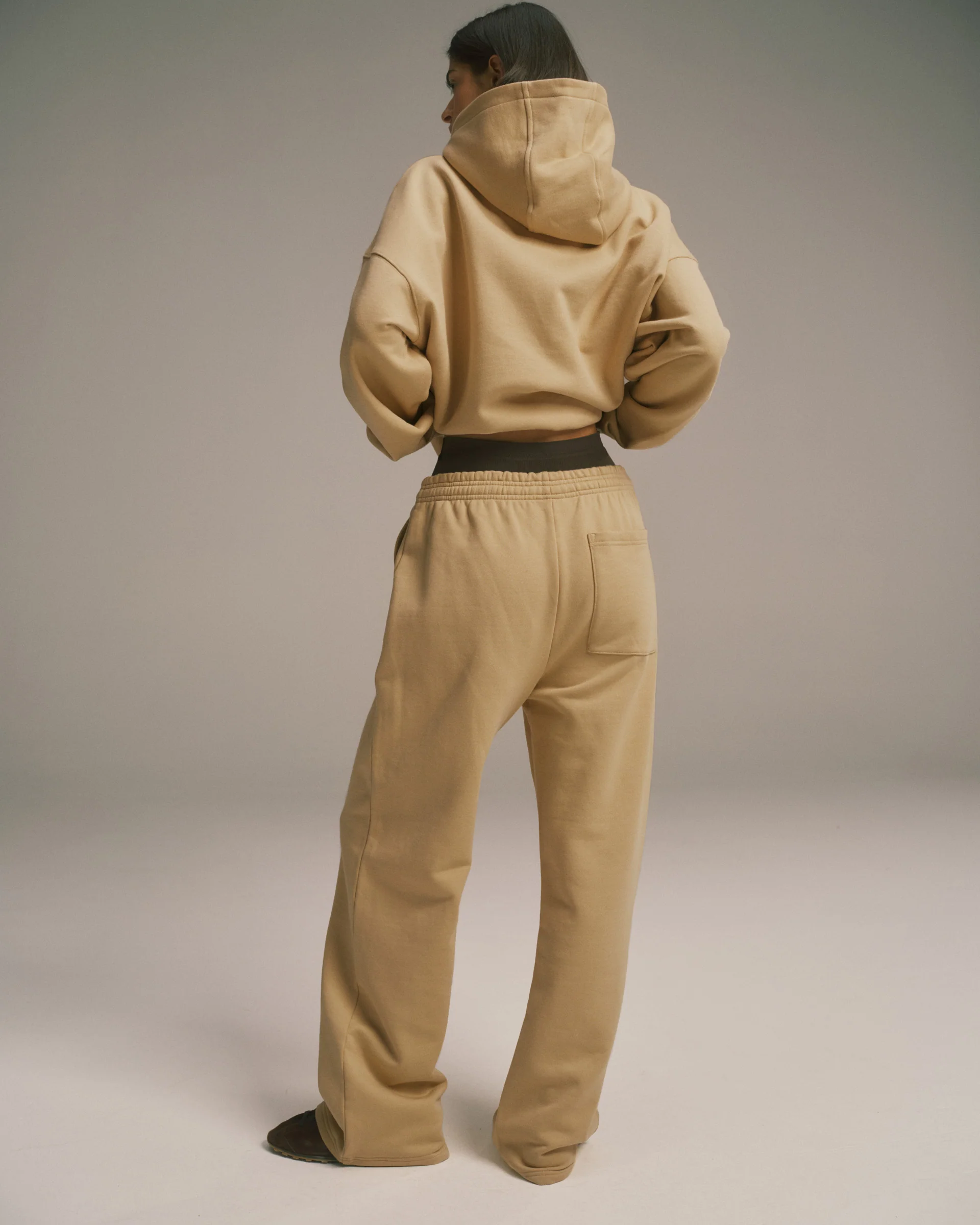 Signature Straight Leg Sweatpants - Caramel Beige - Image 2