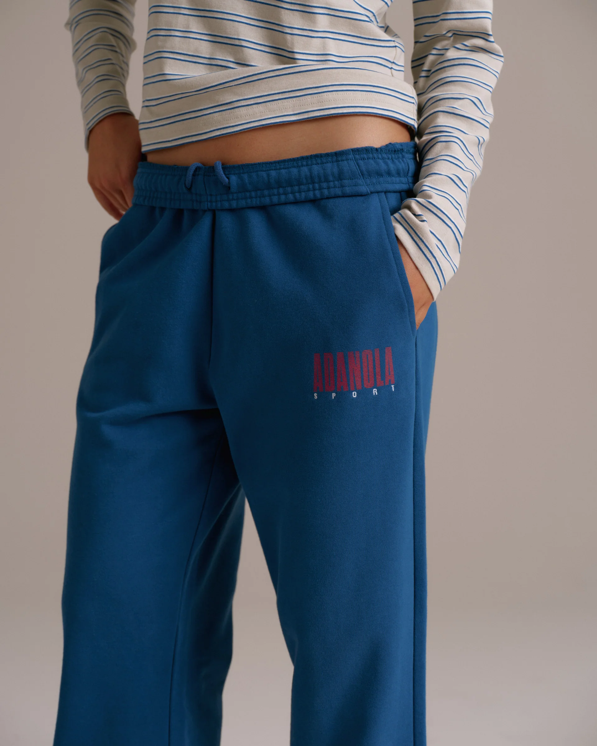 Sport Horizon Straight Leg Sweatpants - Washed College Blue - Image 3