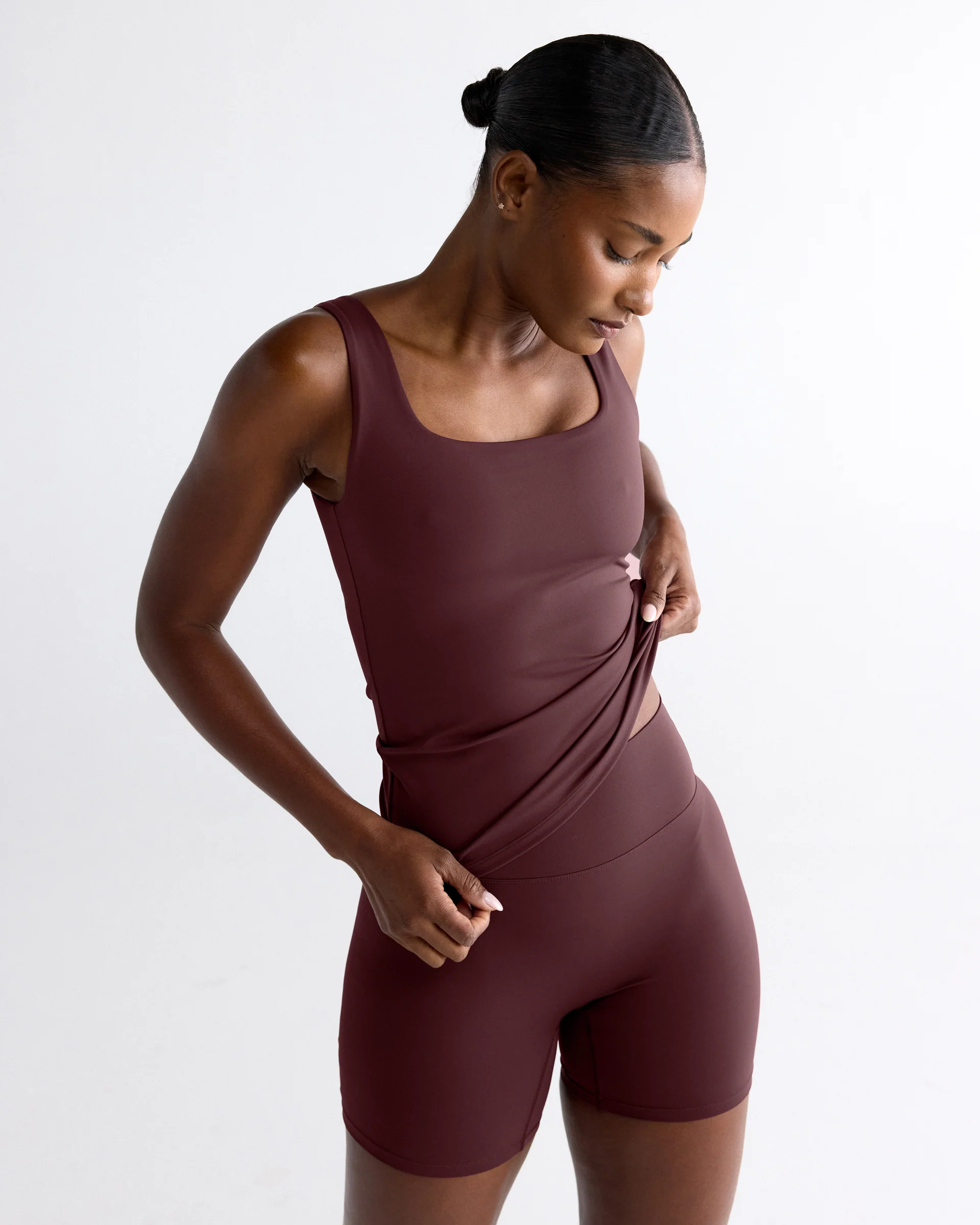Ultimate Crop Shorts - Mulberry Red - Image 3