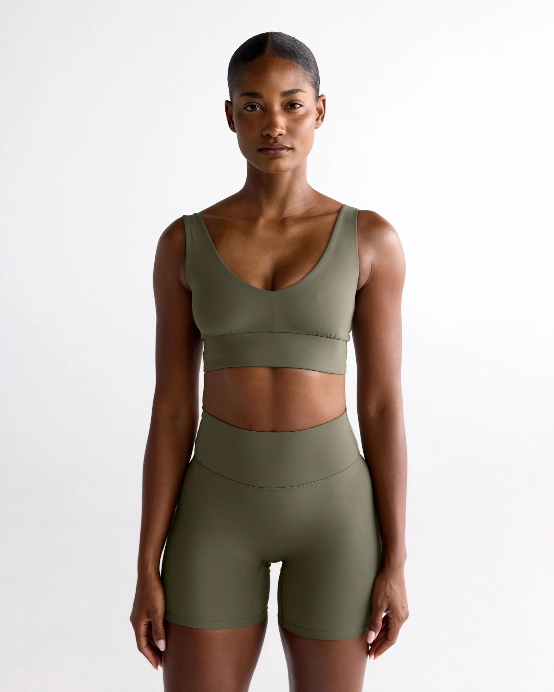Ultimate Crop Shorts - Olive Green - Image 4