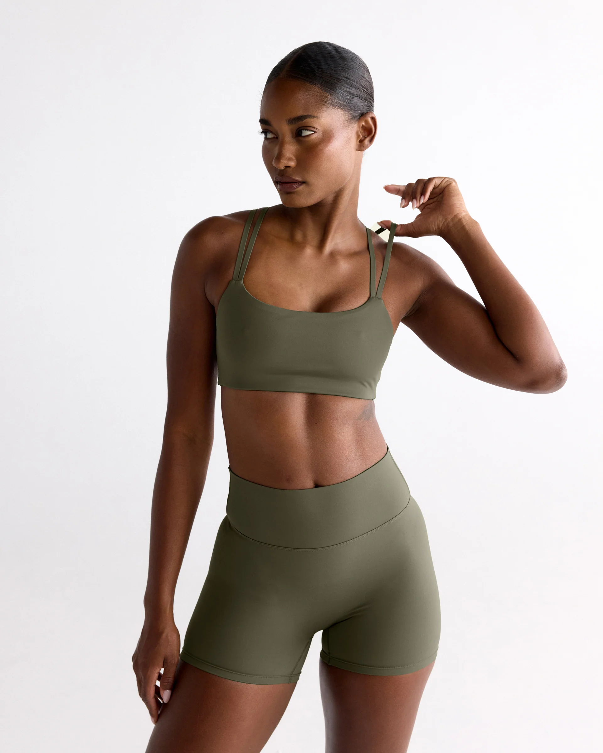 Ultimate Cross Back Bra - Olive Green - Image 3