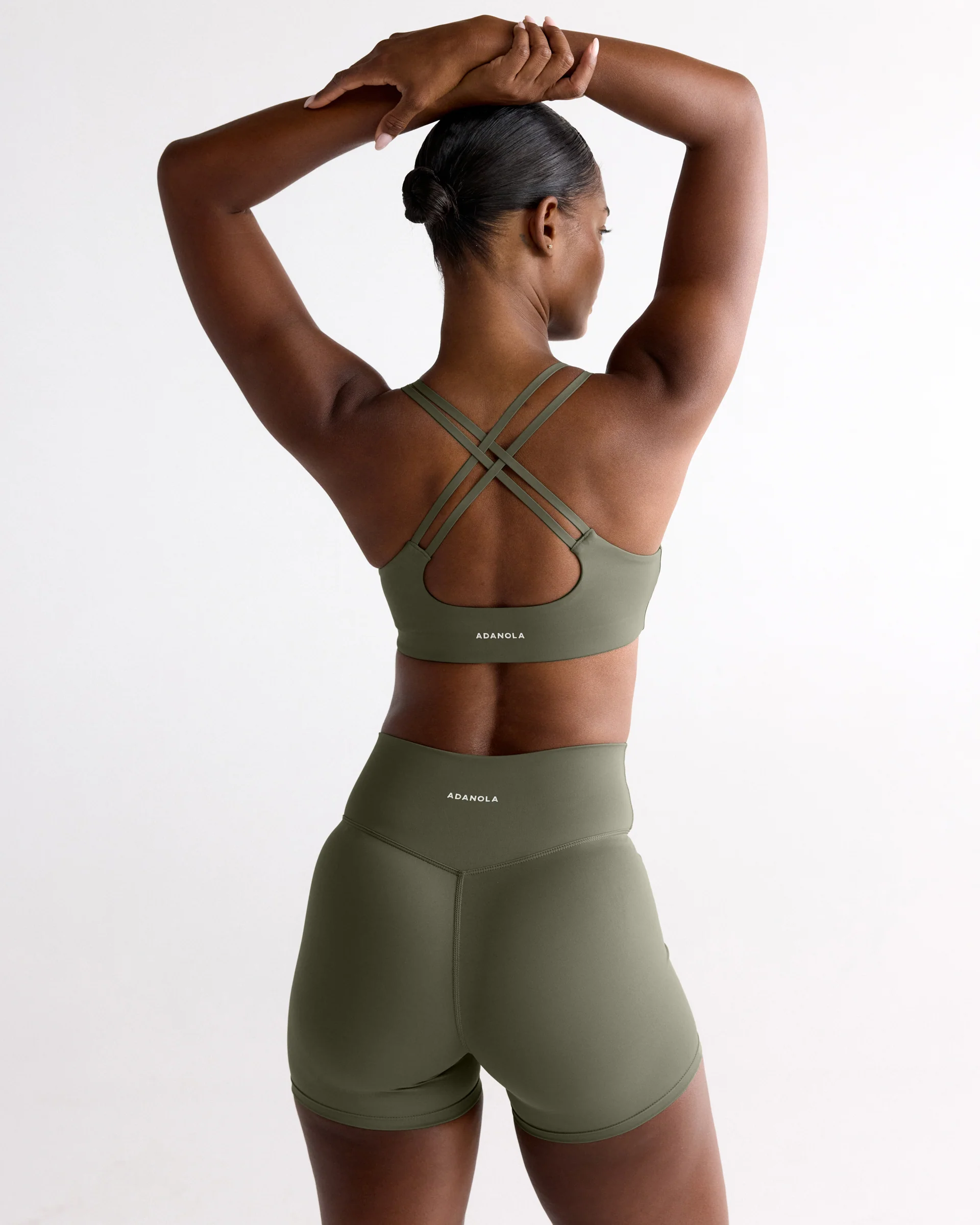 Ultimate Cross Back Bra - Olive Green - Image 4