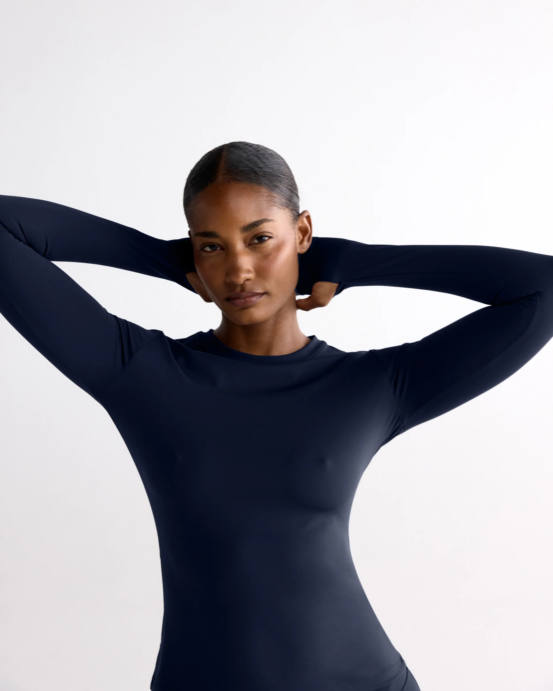 Ultimate Long Sleeve Top - Navy Blue - Image 4